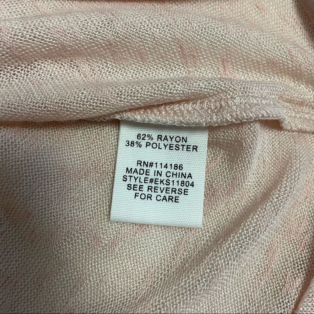 Other NWT New Adyson Parker Pale Pink Rayon Flutter Sleeve Knit T Size XS / US 0-2 / IT 36-38 - 8 Thumbnail