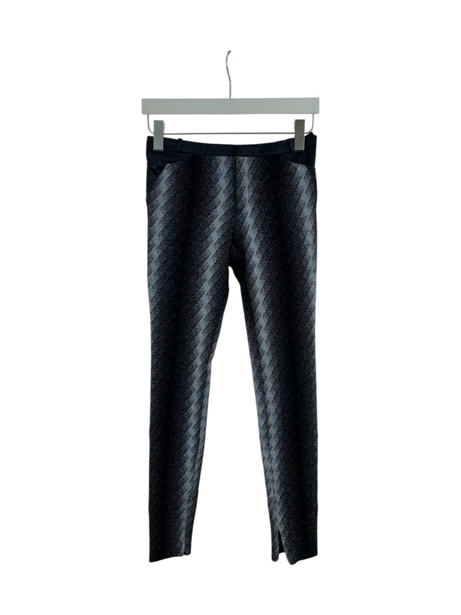 Gucci Gucci By Tom Ford Black And Silver Tight Pants Size 27" / US 4 / IT 40 - 1 Thumbnail
