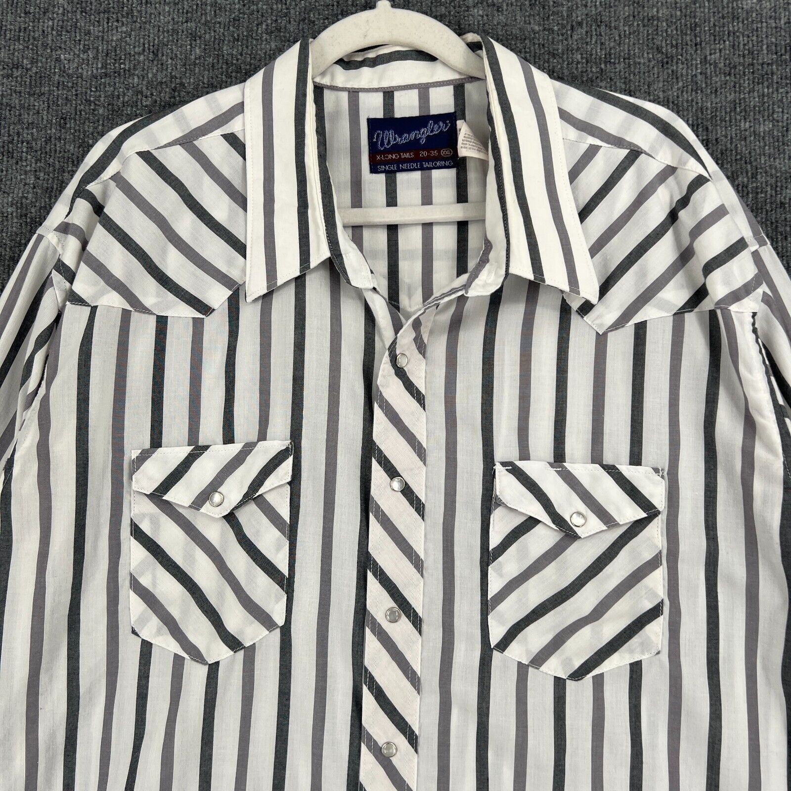 Wrangler VTG Wrangler X-long Tails Western Pearl Snap Shirt Mens XXL Size US XXL / EU 58 / 5 - 2 Thumbnail