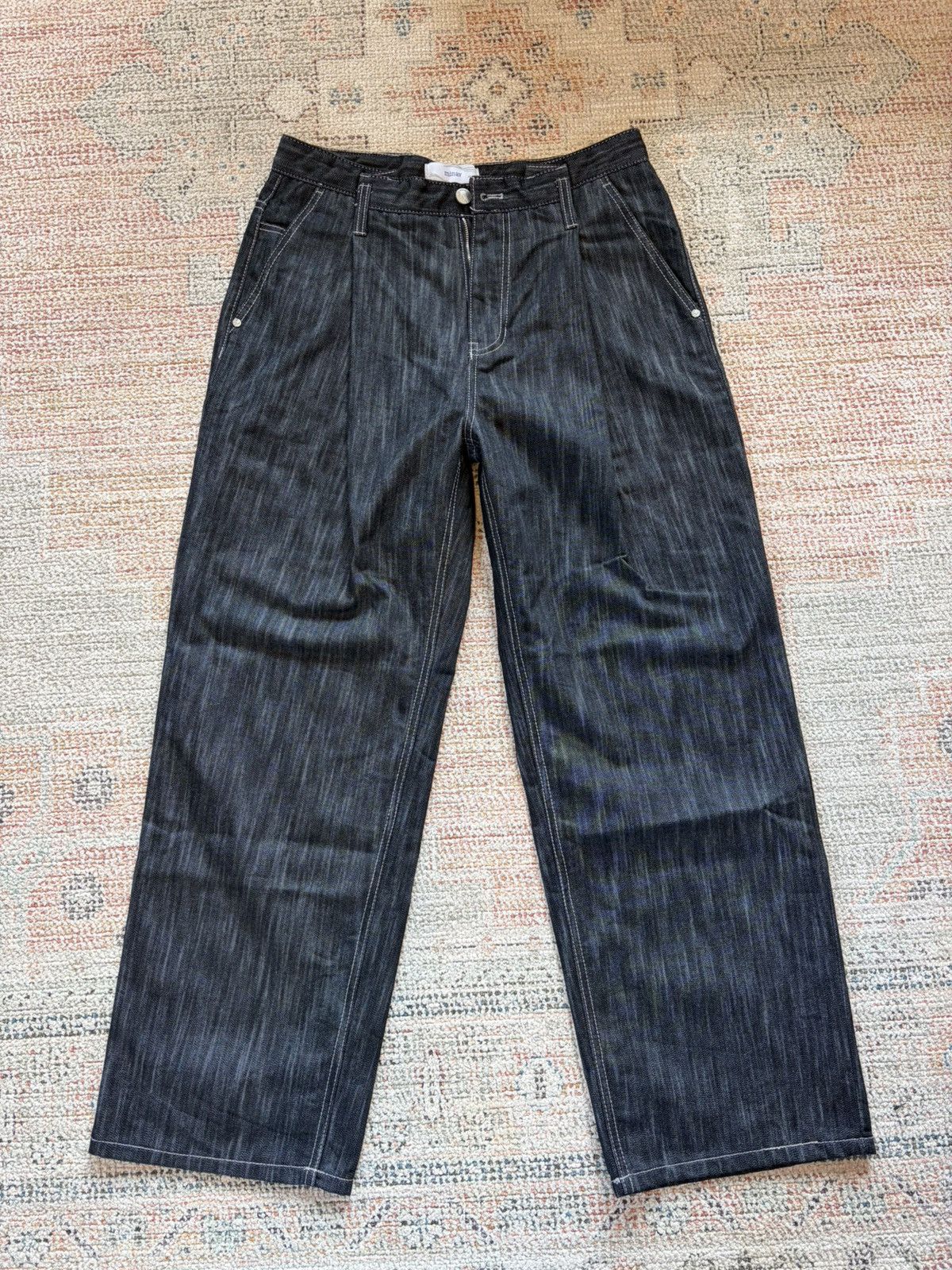 Other Minav one tuck denim in rain black Size US 32 / EU 48 - 2 Thumbnail
