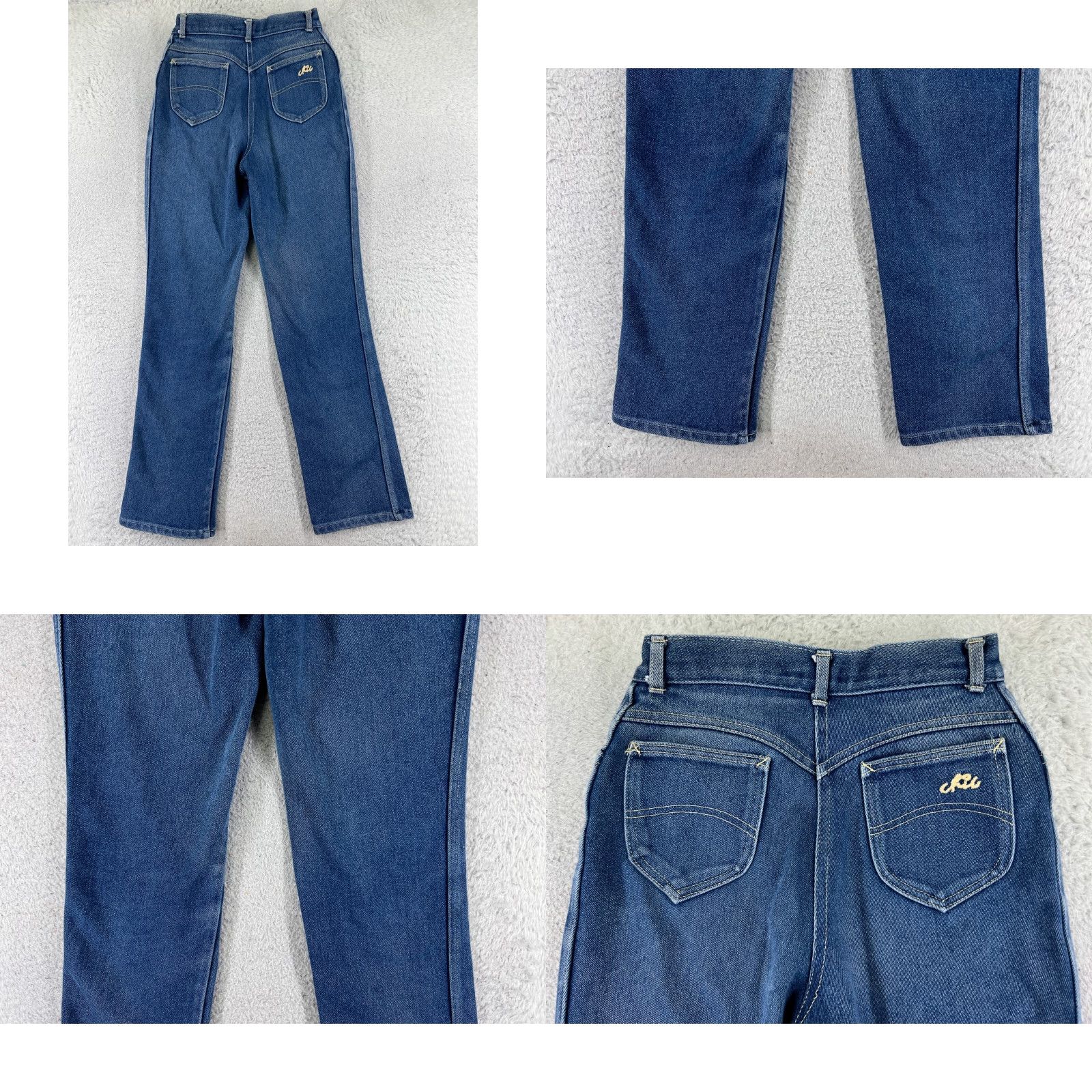 Vintage VINTAGE Chic Jeans Juniors 12 Long Blue Denim Jeans Straight Leg Mom High Rise Women's Size 34" / US 12 / IT 48 - 9 Thumbnail