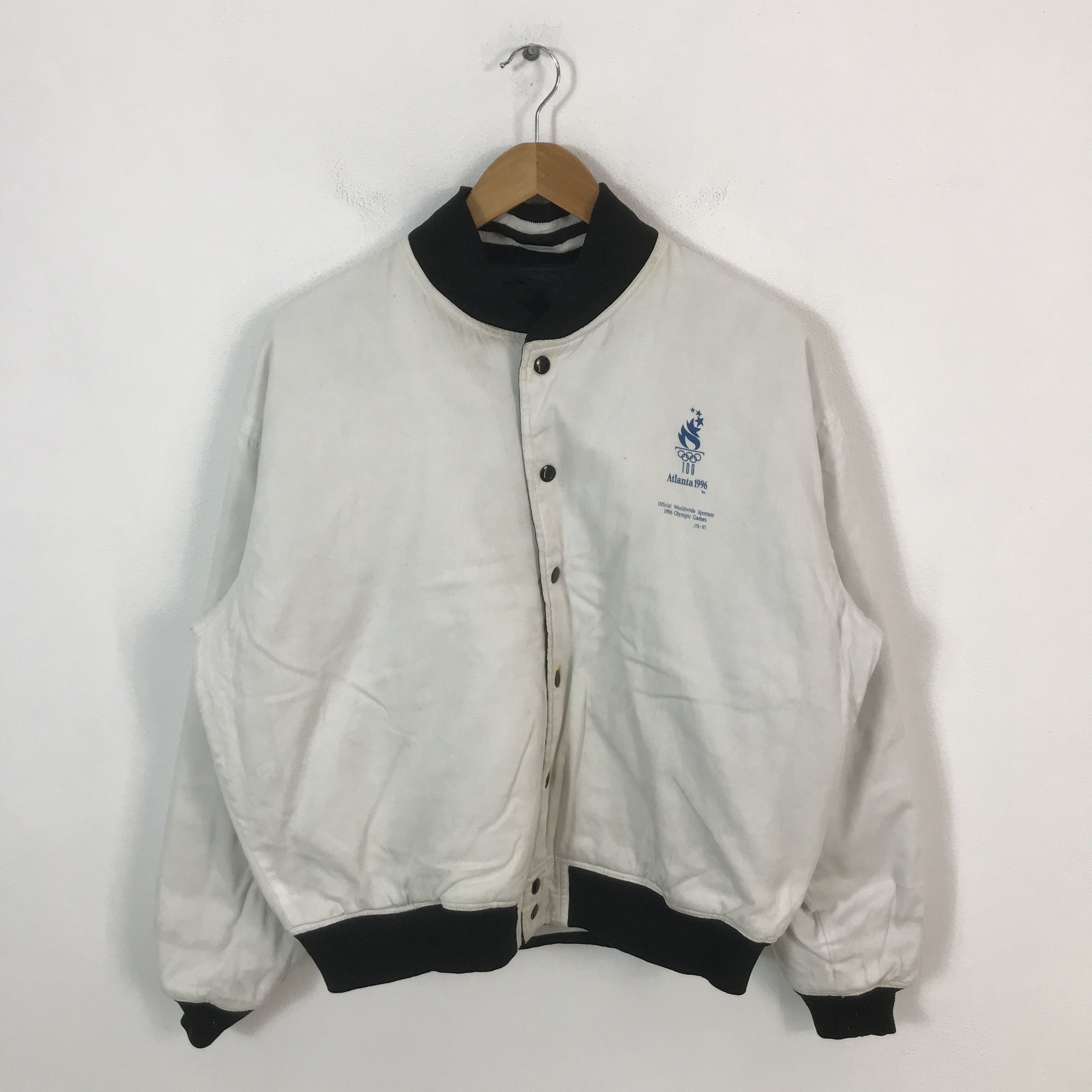 Japanese Brand Vintage Atlanta 1996 X Panasonic snap Button jacket Size US L / EU 52-54 / 3 - 2 Thumbnail