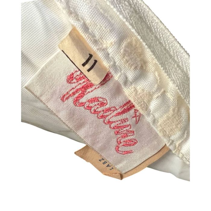 Vintage Vintage 1970s Nadine Black White Floral Maxi Dress Med/Large