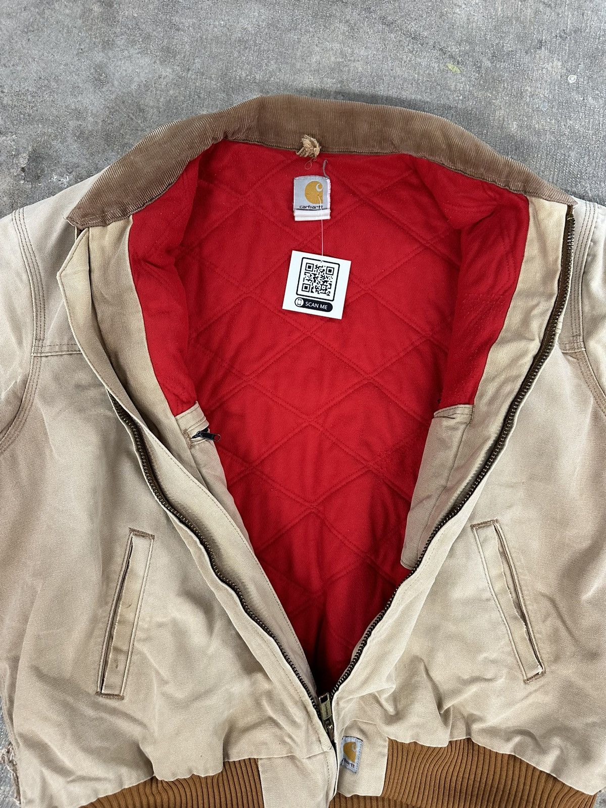 Carhartt Vintage 90s Carhartt Brown Quilted Lined Santa Fe Jacket Size US XXL / EU 58 / 5 - 12 Thumbnail