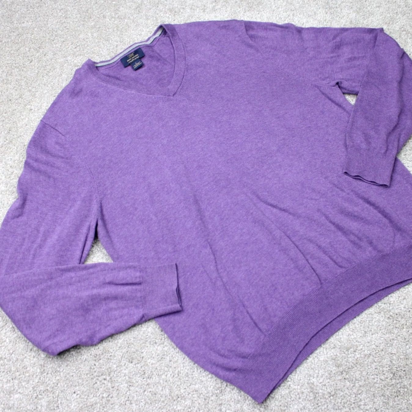 Brooks Brothers Brooks Brothers Sweater Mens Large Purple V-Neck Supima Cotton Pullover Knit Tight-Knit Classic Winter Fall Spring Summer Shirt Mens Size US L / EU 52-54 / 3 - 5 Thumbnail