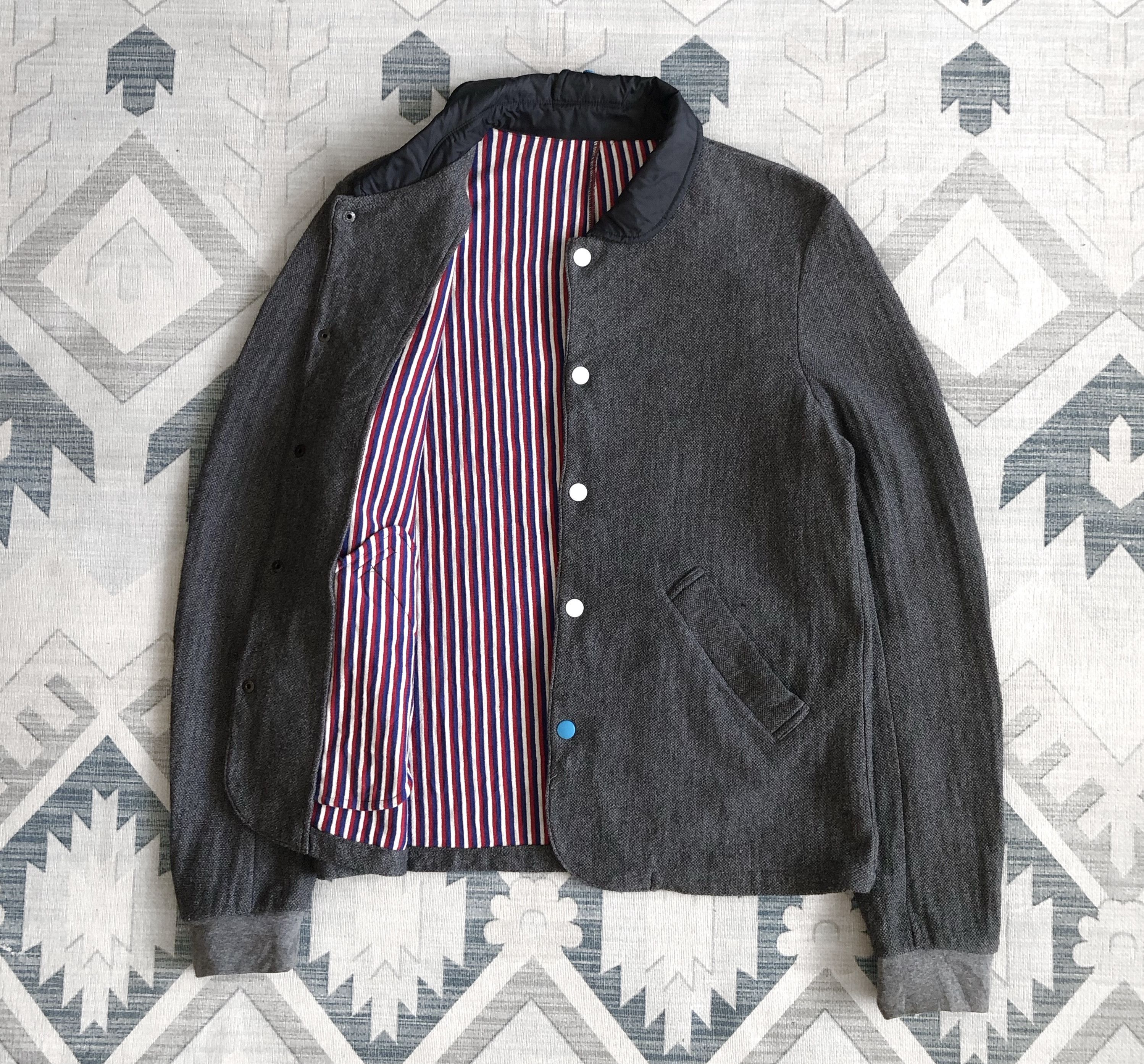Frapbois × Issey Miyake AW11 FRAPBOIS ISSEY MIYAKE BUTTONBACK COLLAR JACKET Size M / US 6-8 / IT 42-44 - 1 Thumbnail