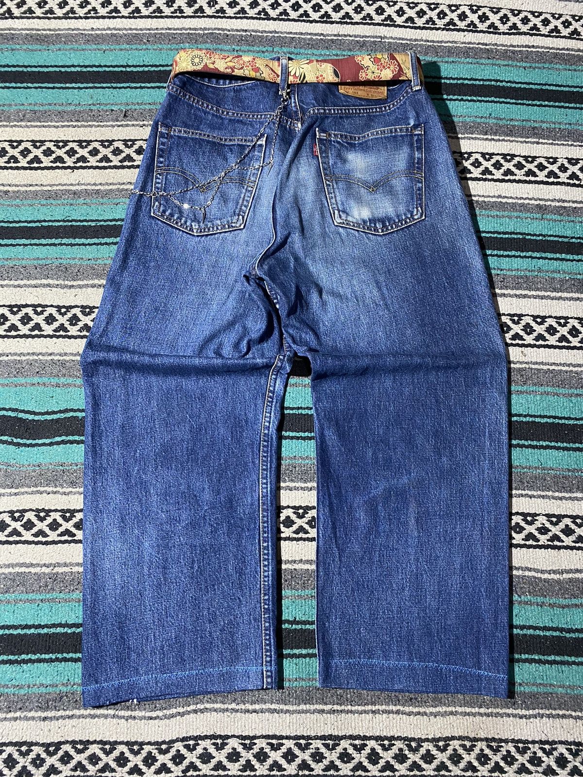 Japanese Brand × Levi's × Levi's Vintage Clothing Levis 504 Baggy Flared Denim Pants Size US 33 - 8 Thumbnail