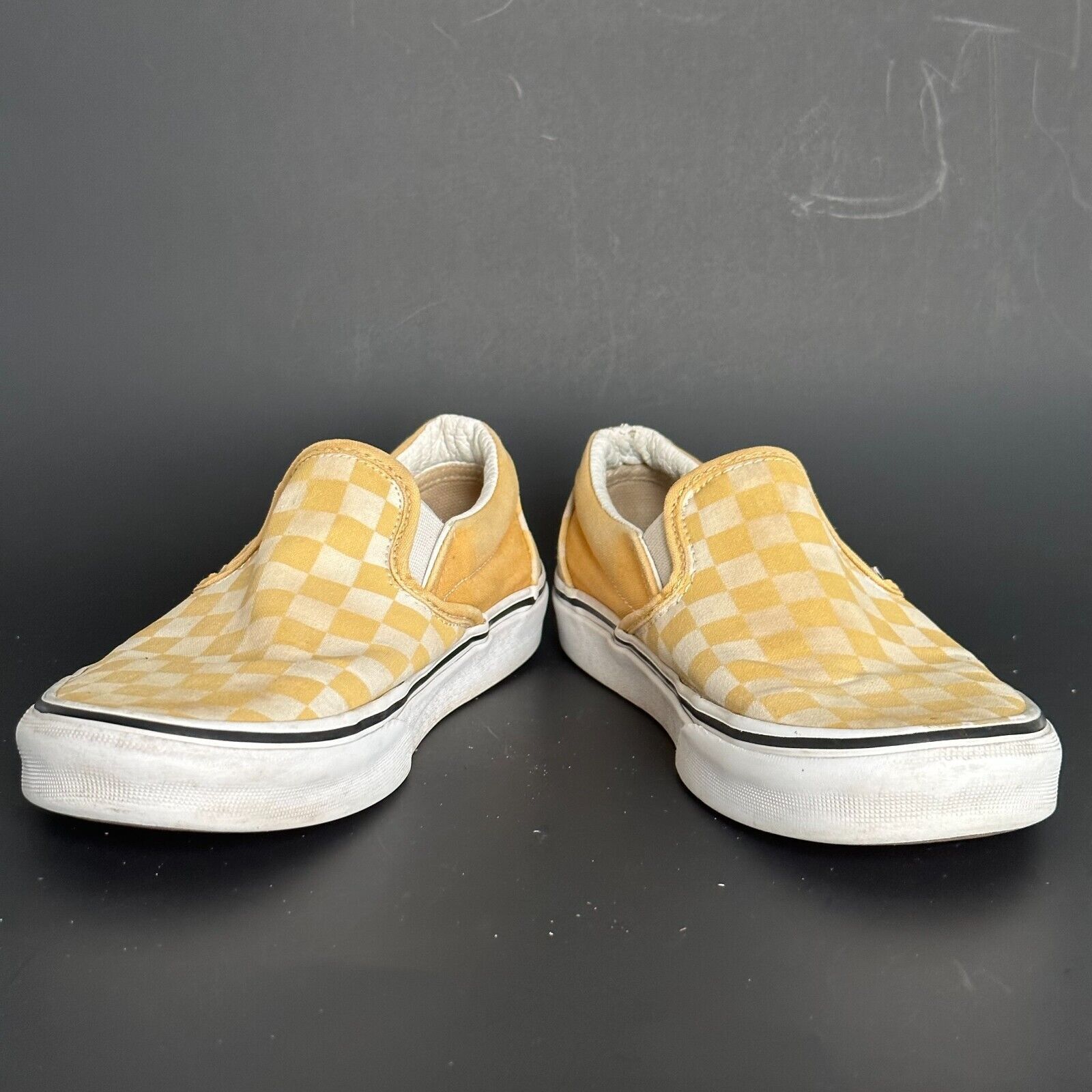 Vans VANS Classic Slip On Checker Yellow&White Men 6/Wo7.5 Skater Size US 6 / EU 39 - 7 Thumbnail