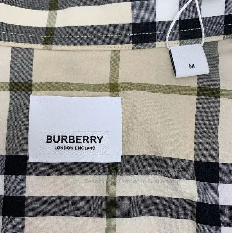 Burberry Burberry Khaki Cotton Women's Short Sleeve Shirt. Size M / US 6-8 / IT 42-44 - 4 Thumbnail