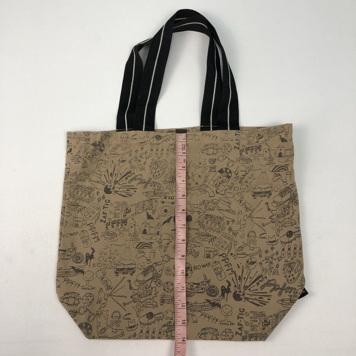 PPFM PPFM FULL PRINT CARTOON CHARACTER TOTE BAG Size ONE SIZE - 9 Thumbnail