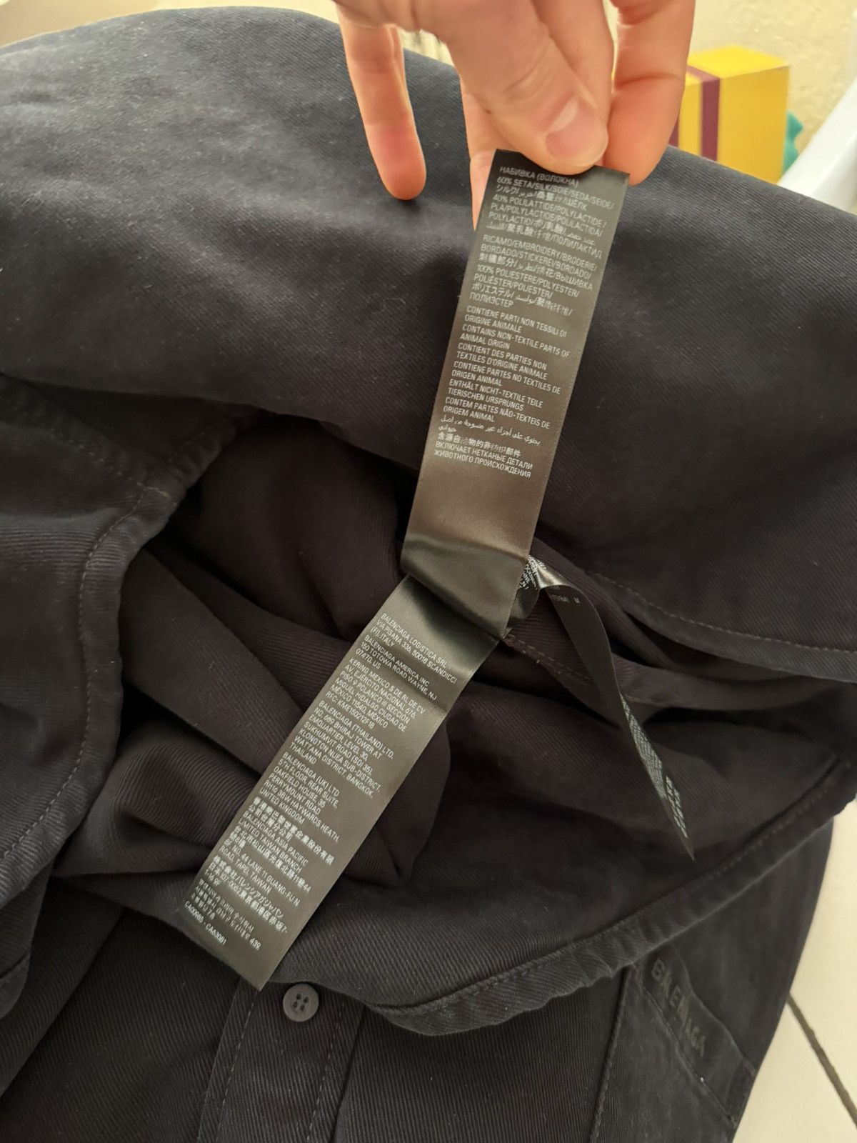 Balenciaga “Mud Show” Silk Padded Double Layer Heavy Denim Work Shirt Size US M / EU 48-50 / 2 - 16 Thumbnail