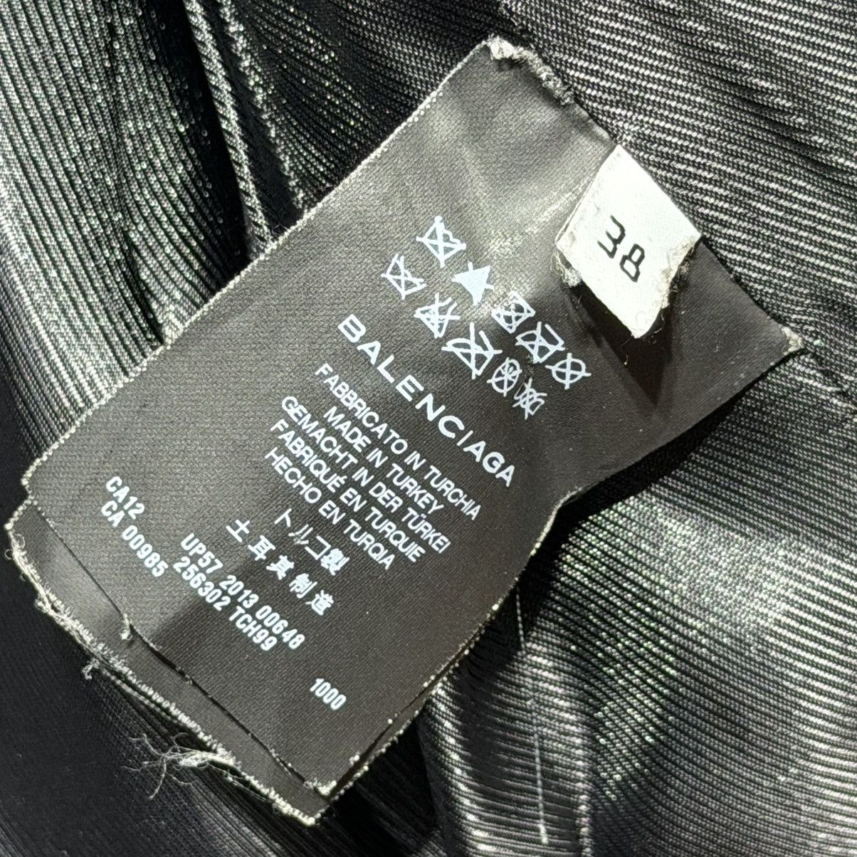 Balenciaga Balenciaga Lambskin Motorcycle Leather Jacket Size XS / US 0-2 / IT 36-38 - 10 Thumbnail