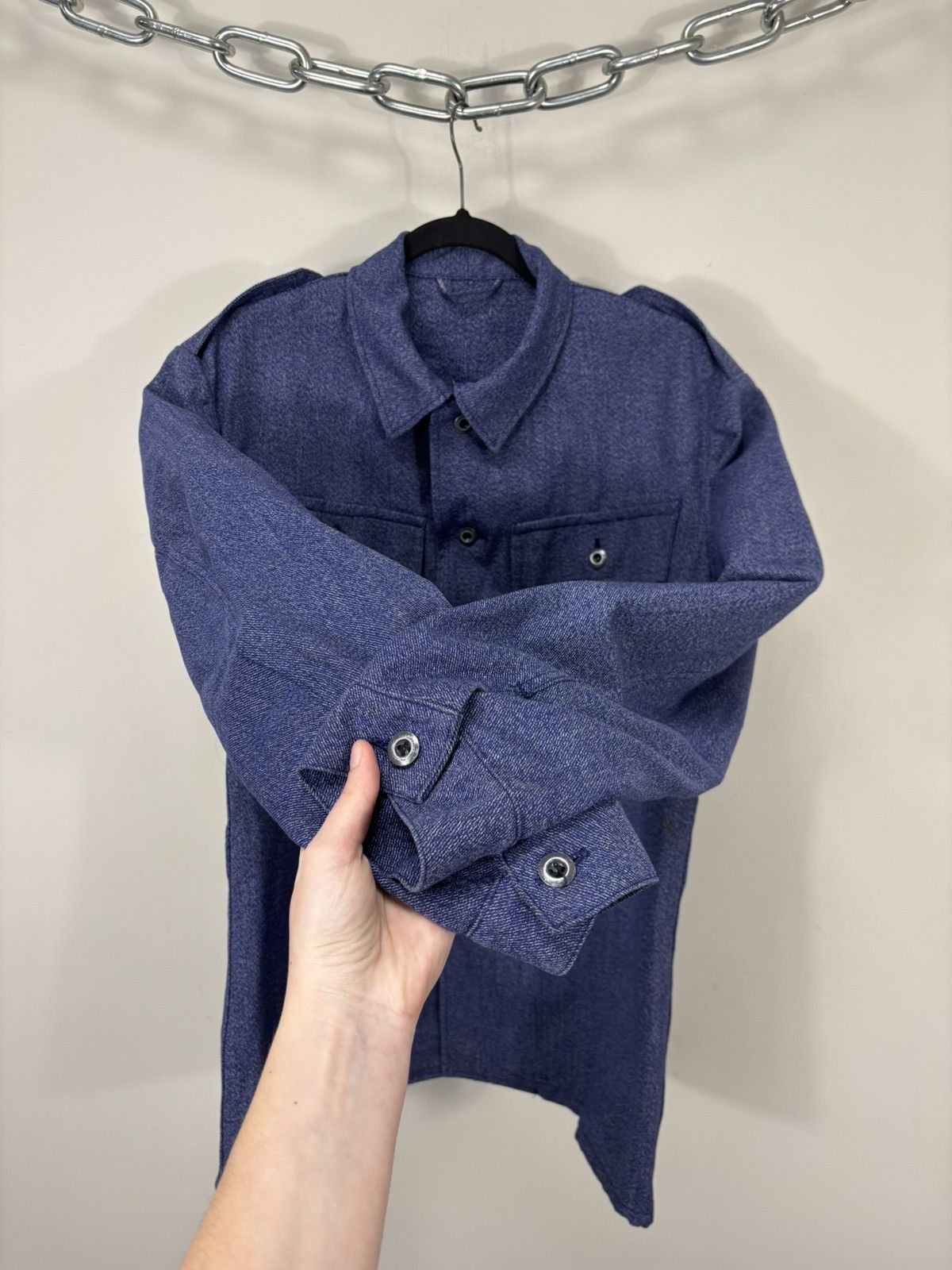 Other Vintage 70s French Workwear Bleu de Travail Jacket & Pants Size US L / EU 52-54 / 3 - 19 Thumbnail