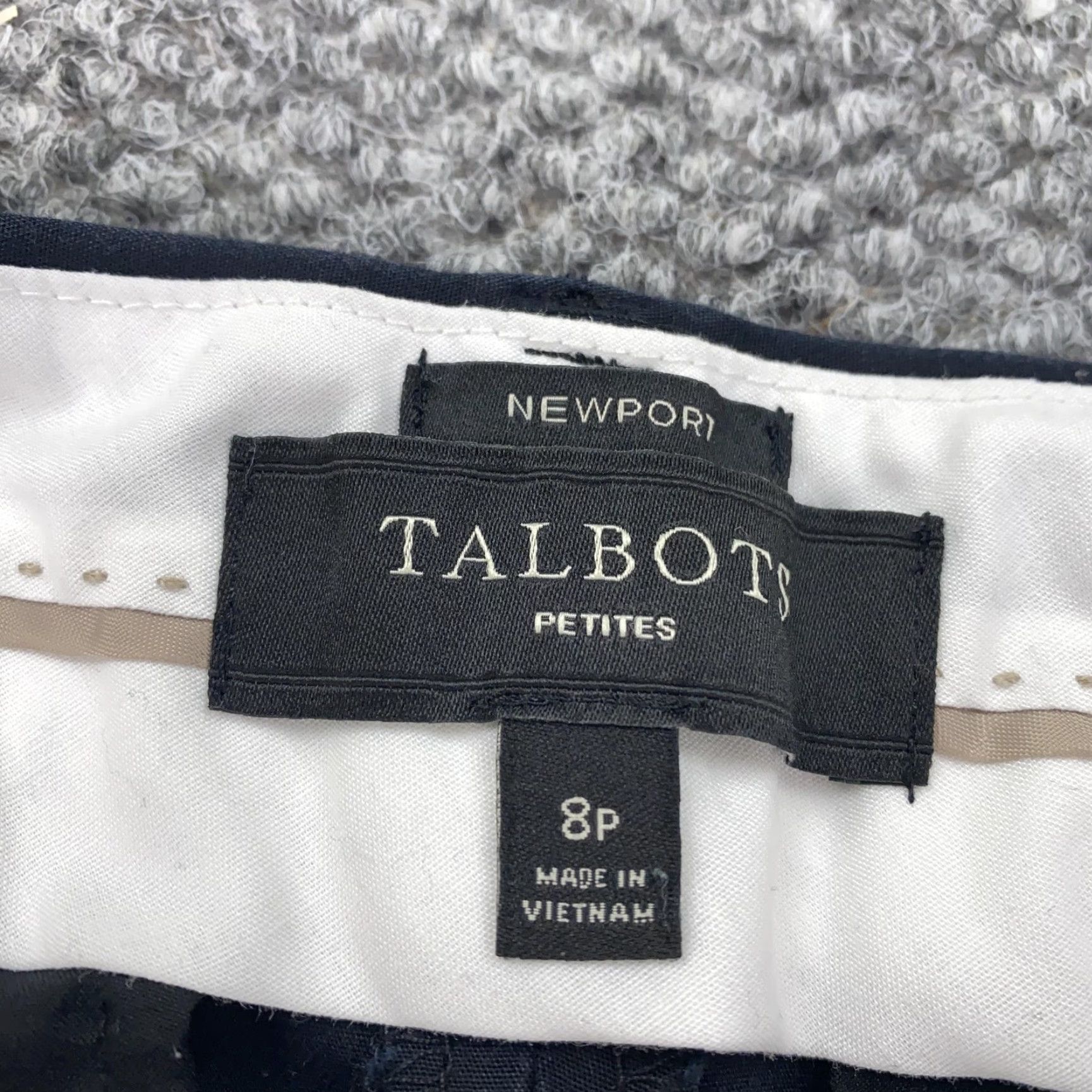 Talbots Talbots Pants Womens 8P Petite Black Newport Stretch Ankle Chino Trousers Size 30" / US 8 / IT 44 - 7 Thumbnail