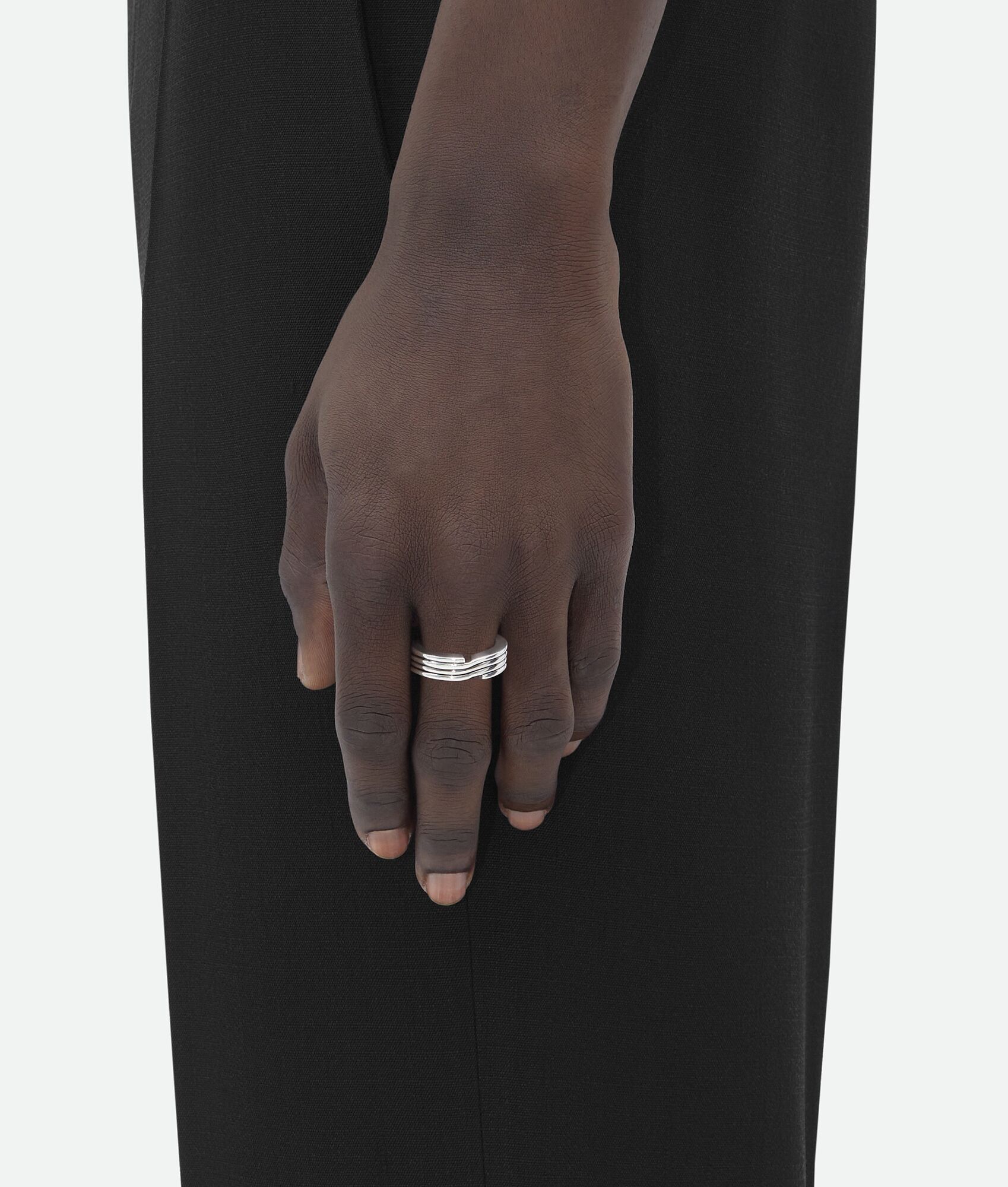 Bottega Veneta o1n1vont0425 Size: 21 / Key Chain Ring in Silver Size ONE SIZE - 3 Thumbnail