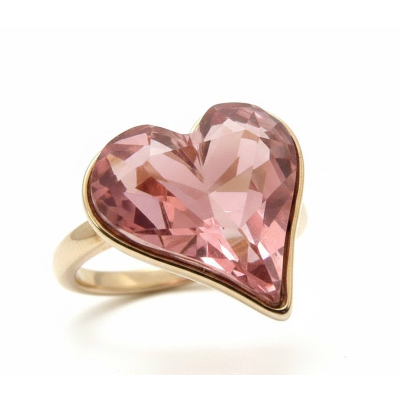 Other Women’s Swarovski Pink Heart Shaped Sapphire Ring Size 8 Size ONE SIZE - 1 Thumbnail