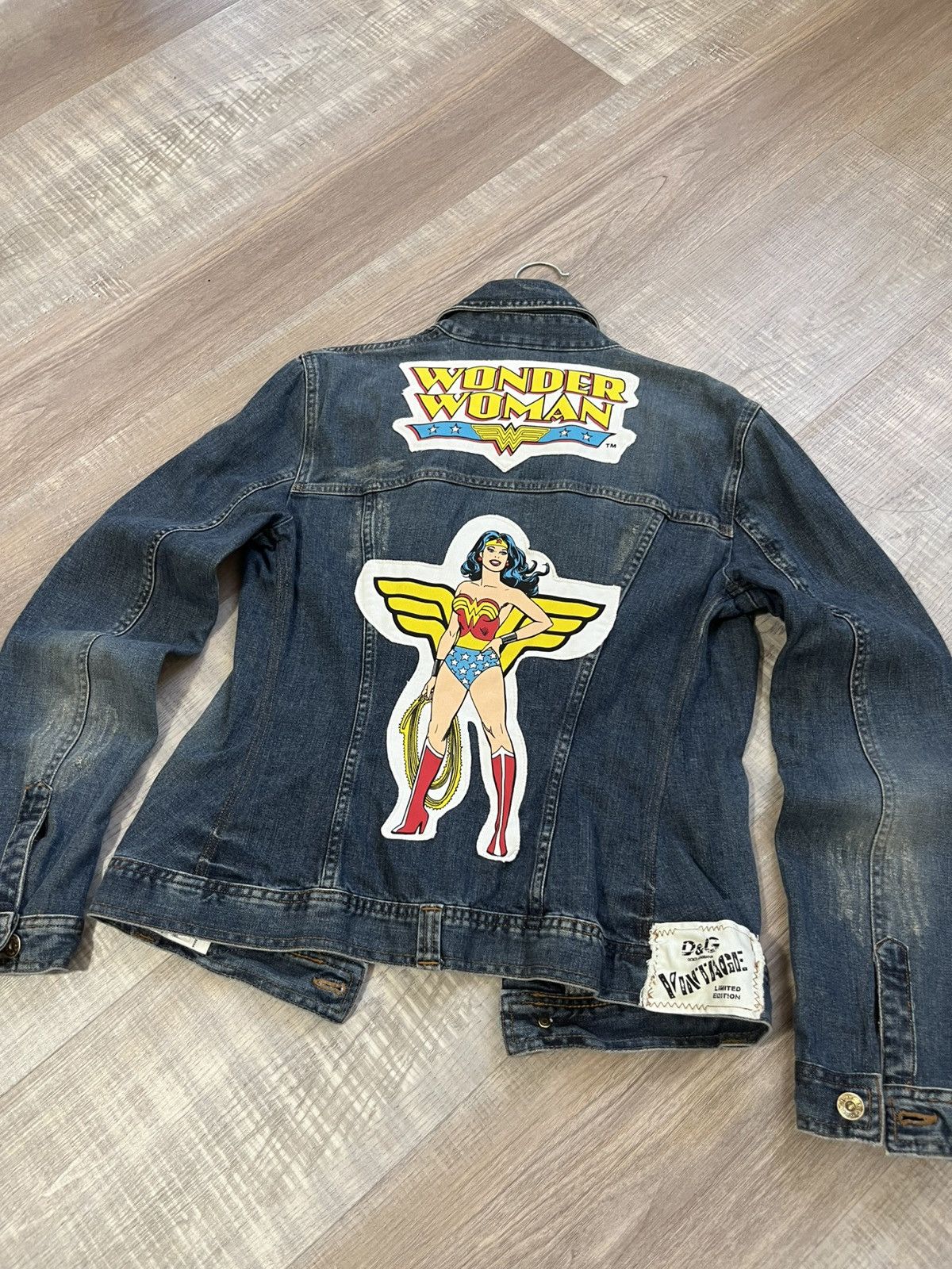 Dolce & Gabbana Dolce&Gabbana Vintage Wonder Woman Limited Denim Jacket Size L / US 10 / IT 46 - 2 Thumbnail