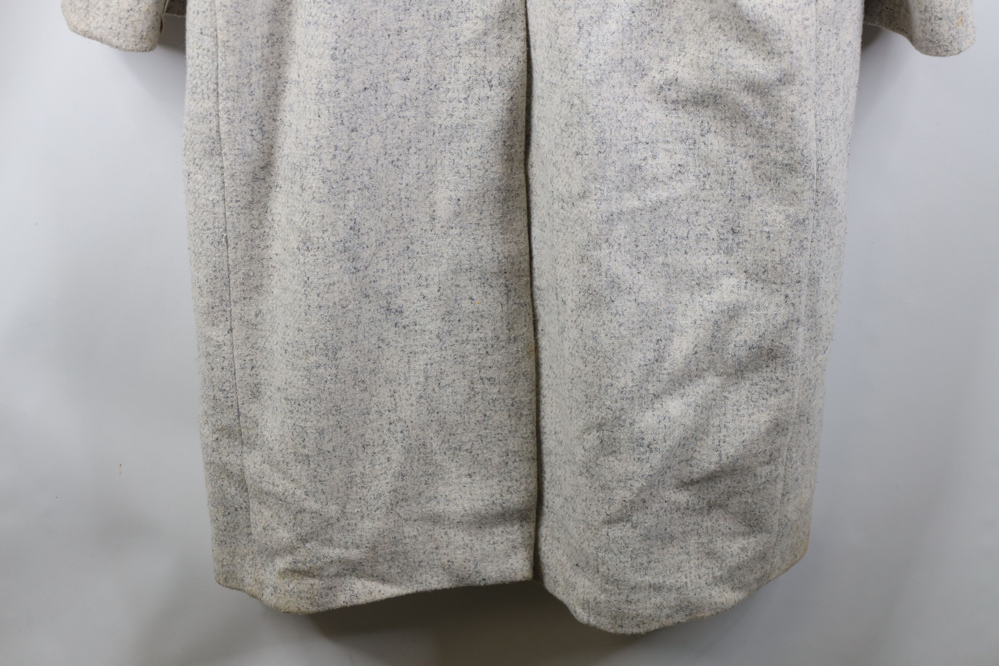 Vintage Deadstock Vintage 70s Wool Tweed Overcoat Jacket Gray USA Size US XXL / EU 58 / 5 - 18 Thumbnail
