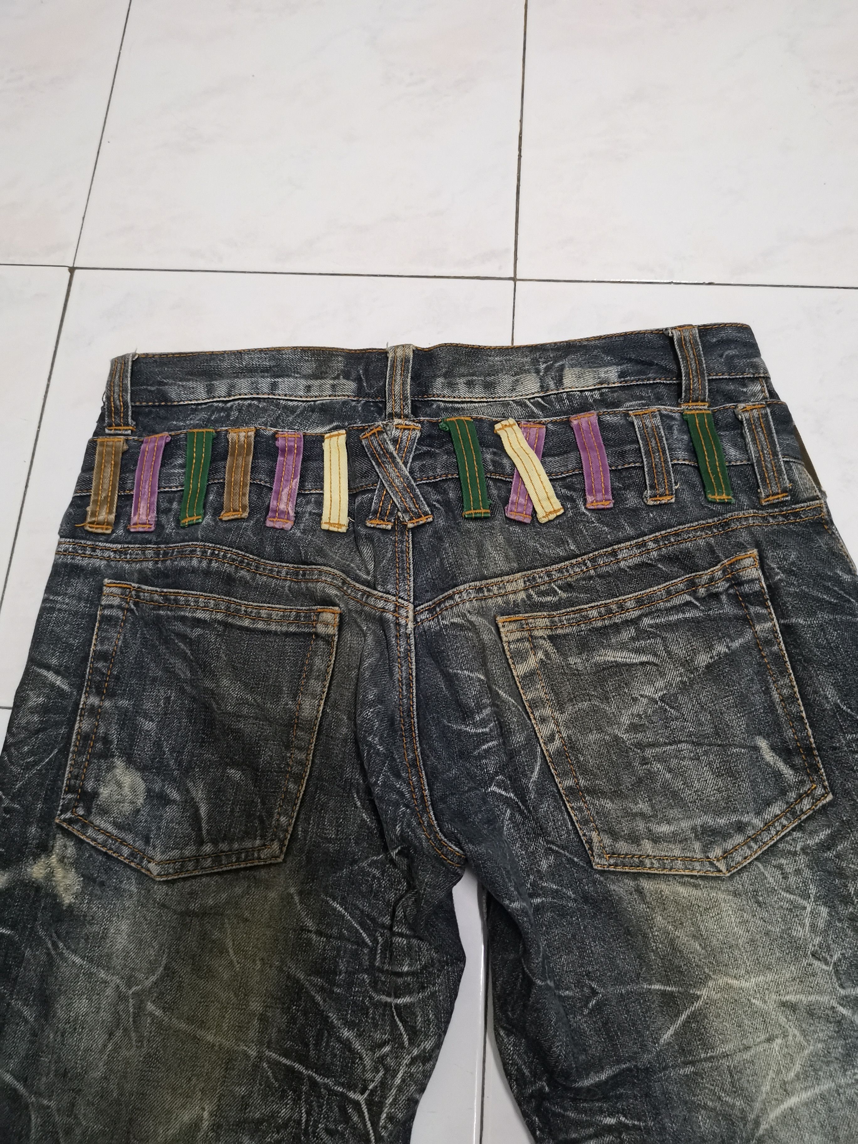 Tornado Mart Nylaus rare nice design double waist jeans Size US 32 / EU 48 - 4 Thumbnail