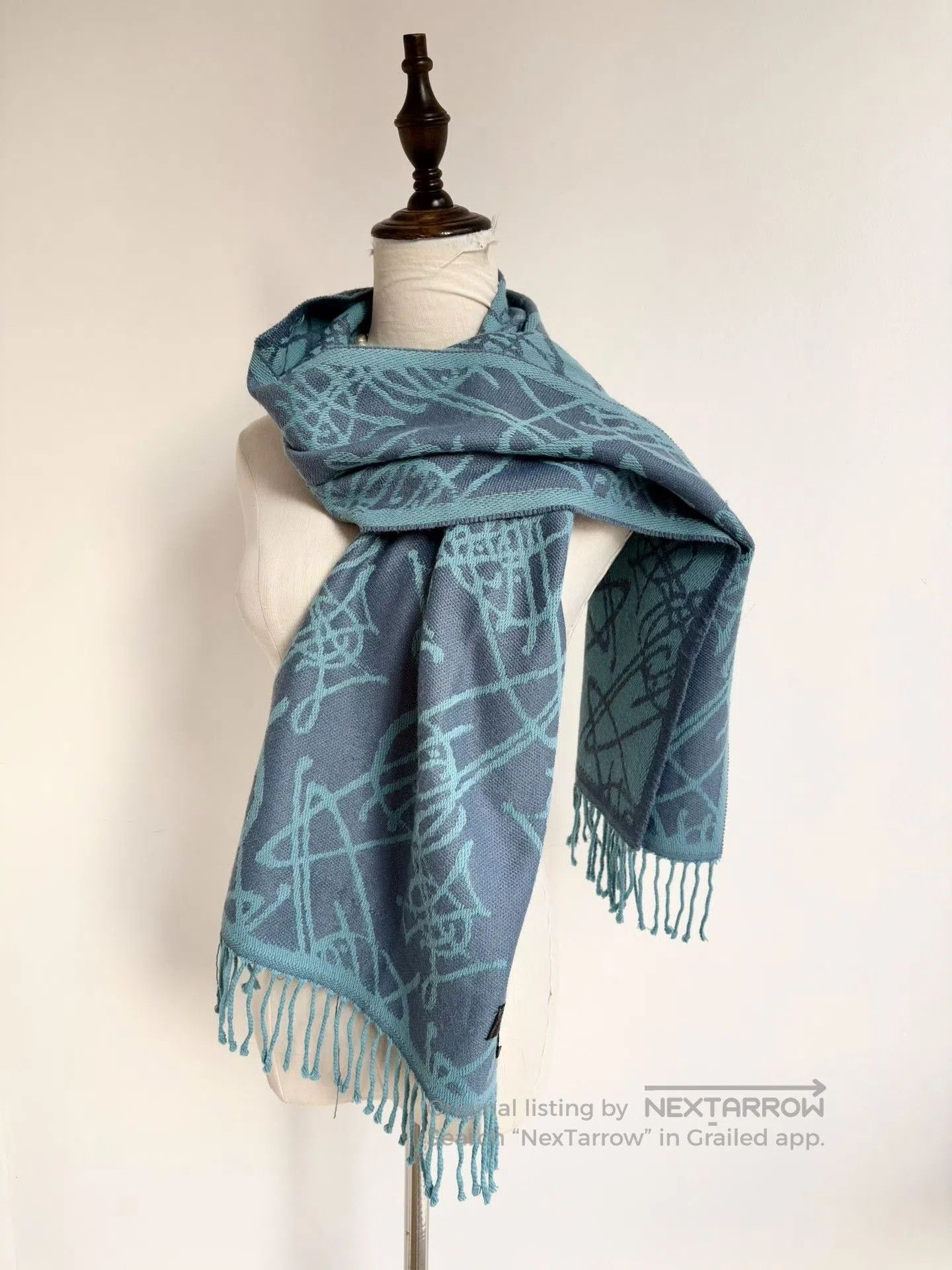 Vivienne Westwood Vivienne Westwood Vintage Blue Print Scarf. Size ONE SIZE - 1 Thumbnail