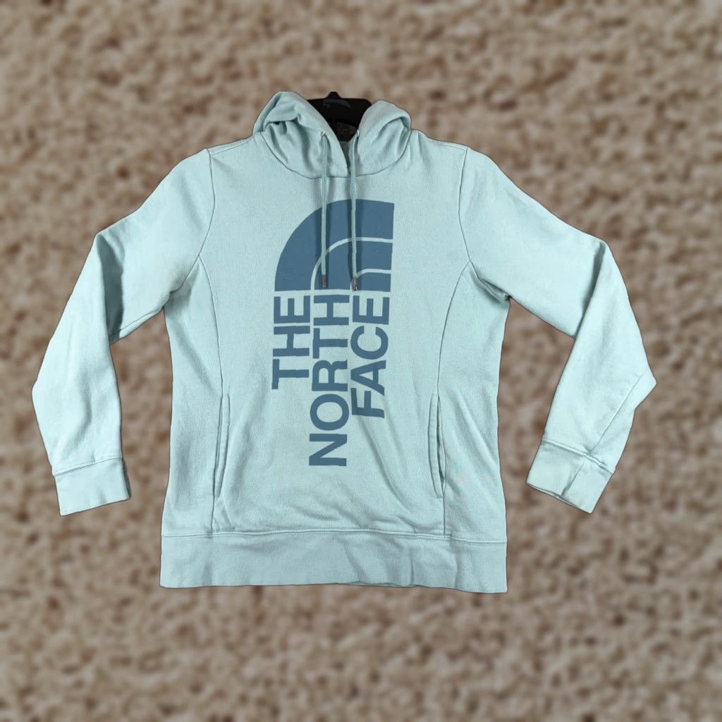 The North Face The North Face Hoodie Womens M Teal Pullover Lightweight Cotton Crew Neck Logo Solid Vintage: No Size M / US 6-8 / IT 42-44 - 1 Thumbnail