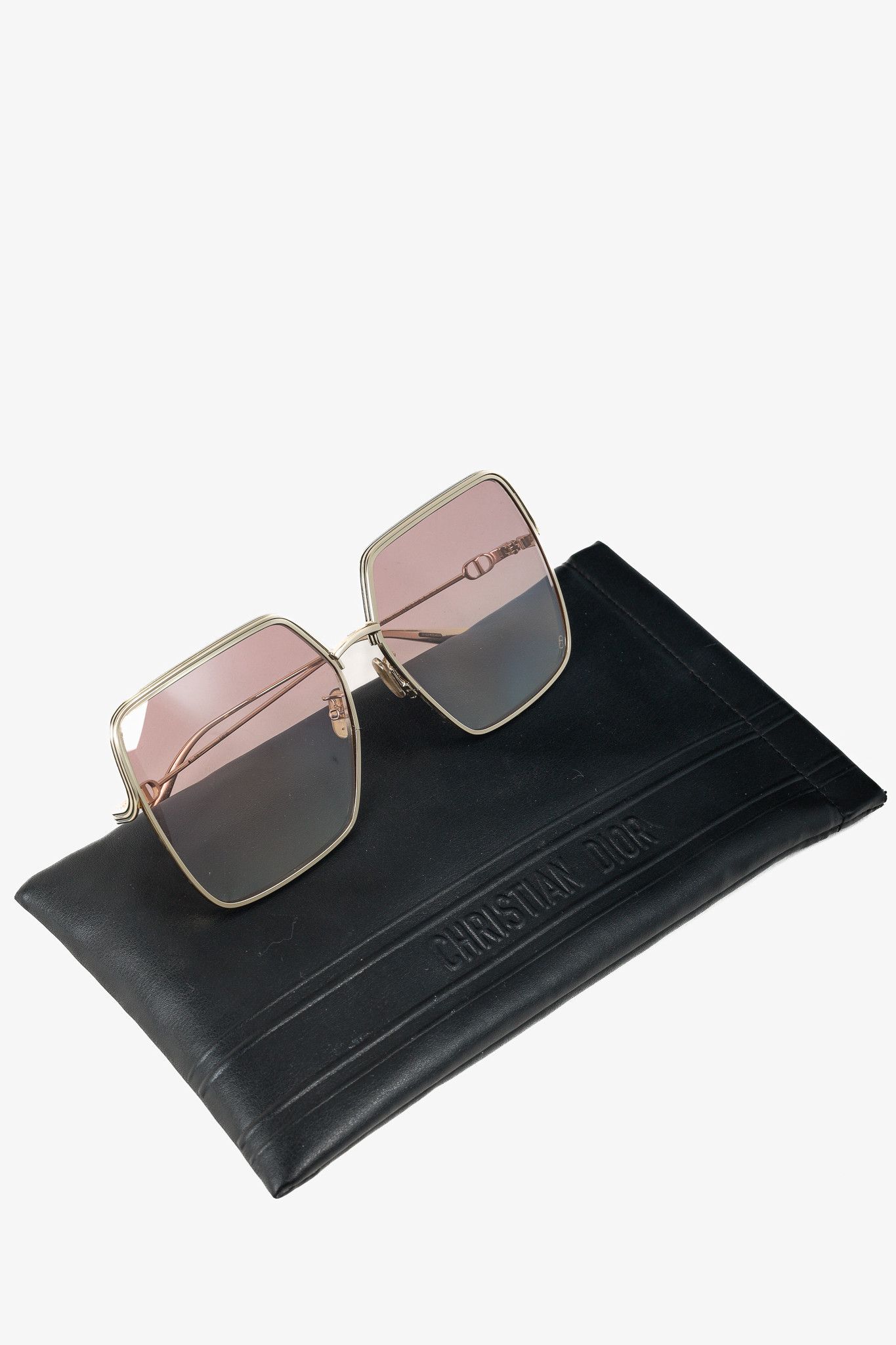 Dior Christian Dior EverDior S1U Gold-Tone Square Sunglasses Size ONE SIZE - 11 Thumbnail