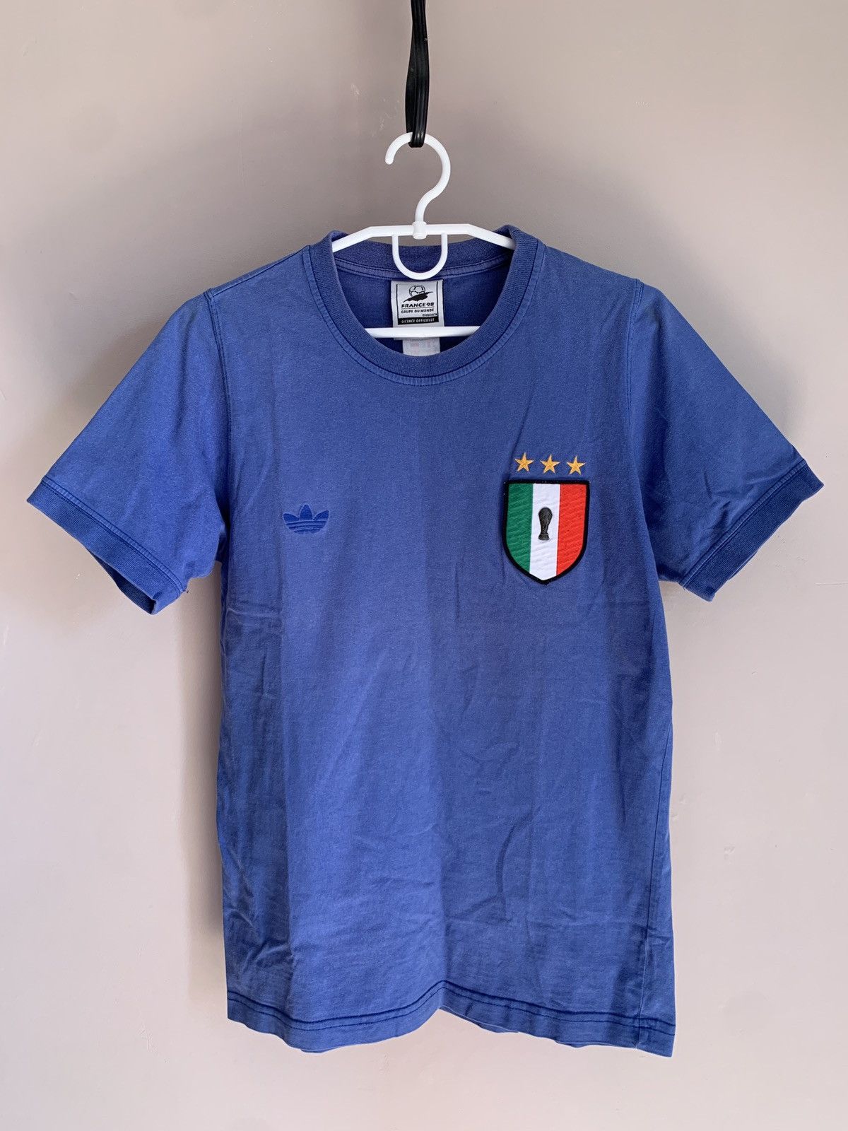 Adidas Italy 1998 World Cup Football Shirt Adidas Retro Soccer Sz S Size US S / EU 44-46 / 1 - 1 Thumbnail