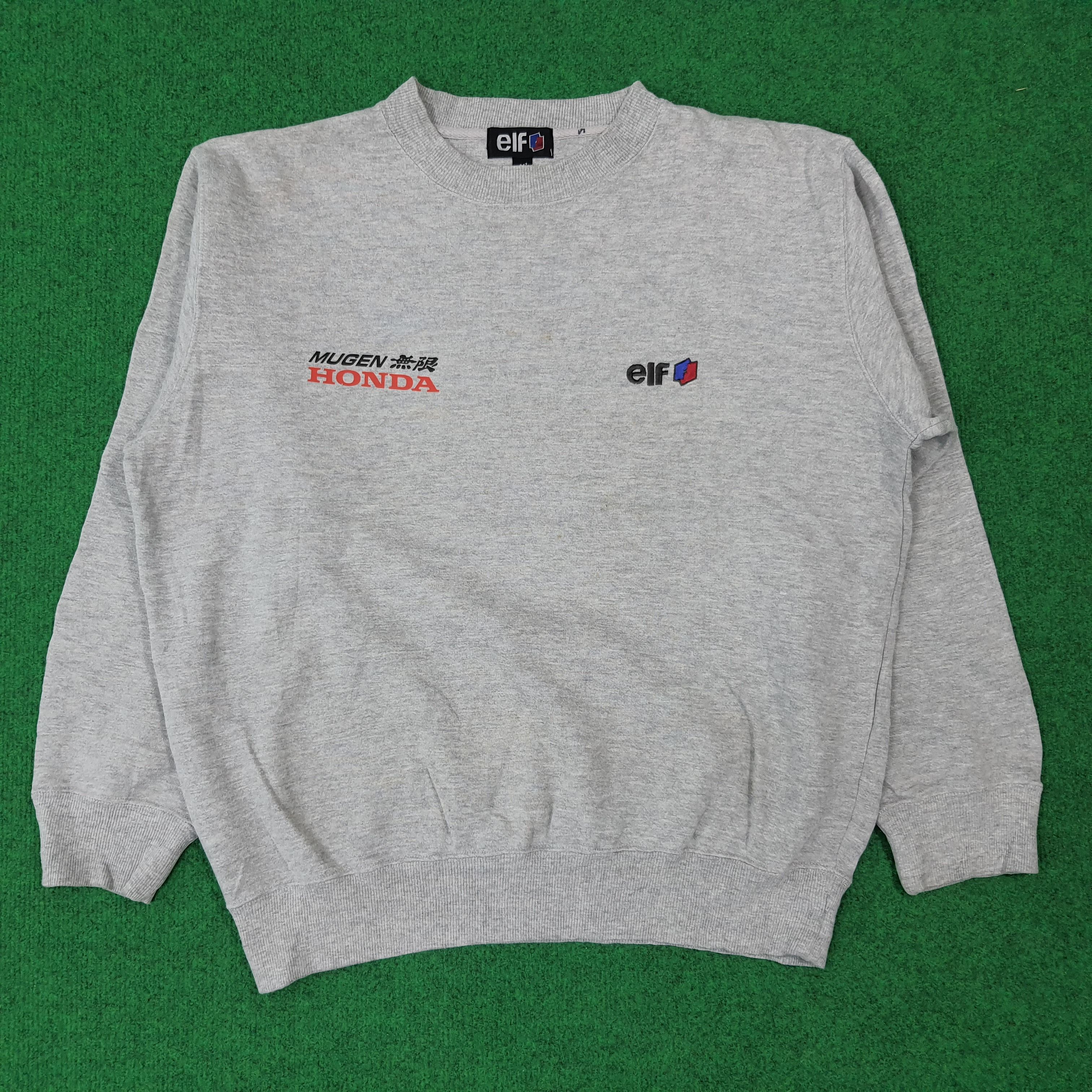 Japanese Brand Vintage Mugen Honda Racing Custom Logo Sweatshirt C275N11 Size US L / EU 52-54 / 3 - 3 Thumbnail