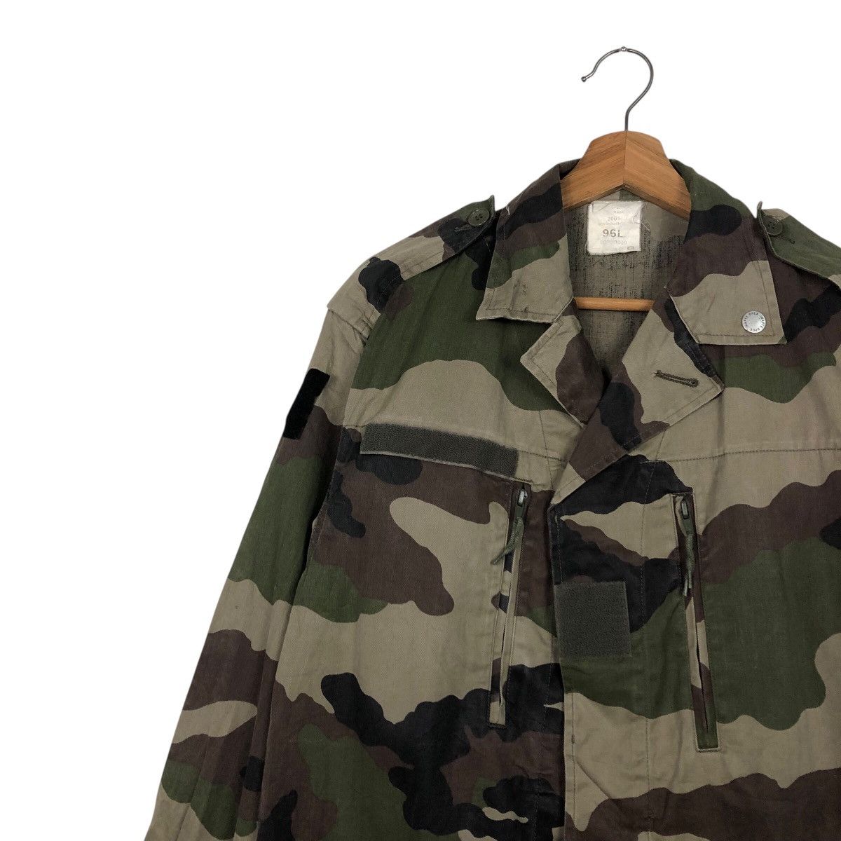 Vintage 📌Vintage Chore Military Jacket Camo Design Smock Design Size US L / EU 52-54 / 3 - 8 Thumbnail