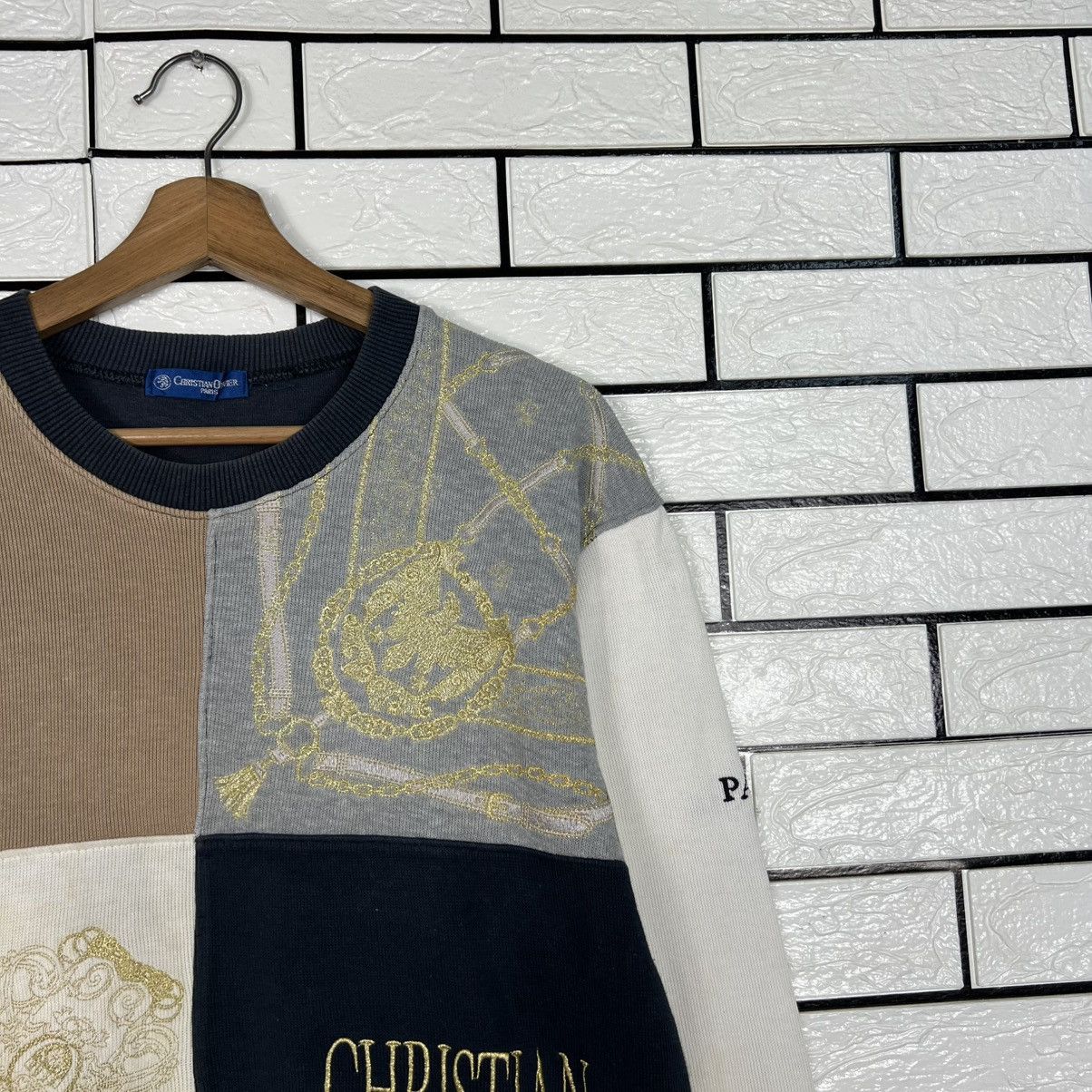 Vintage 90 CHRISTIAN OLIVIER Big Logo Crewneck Sweatshirt #4024-C183 Size US S / EU 44-46 / 1 - 4 Thumbnail