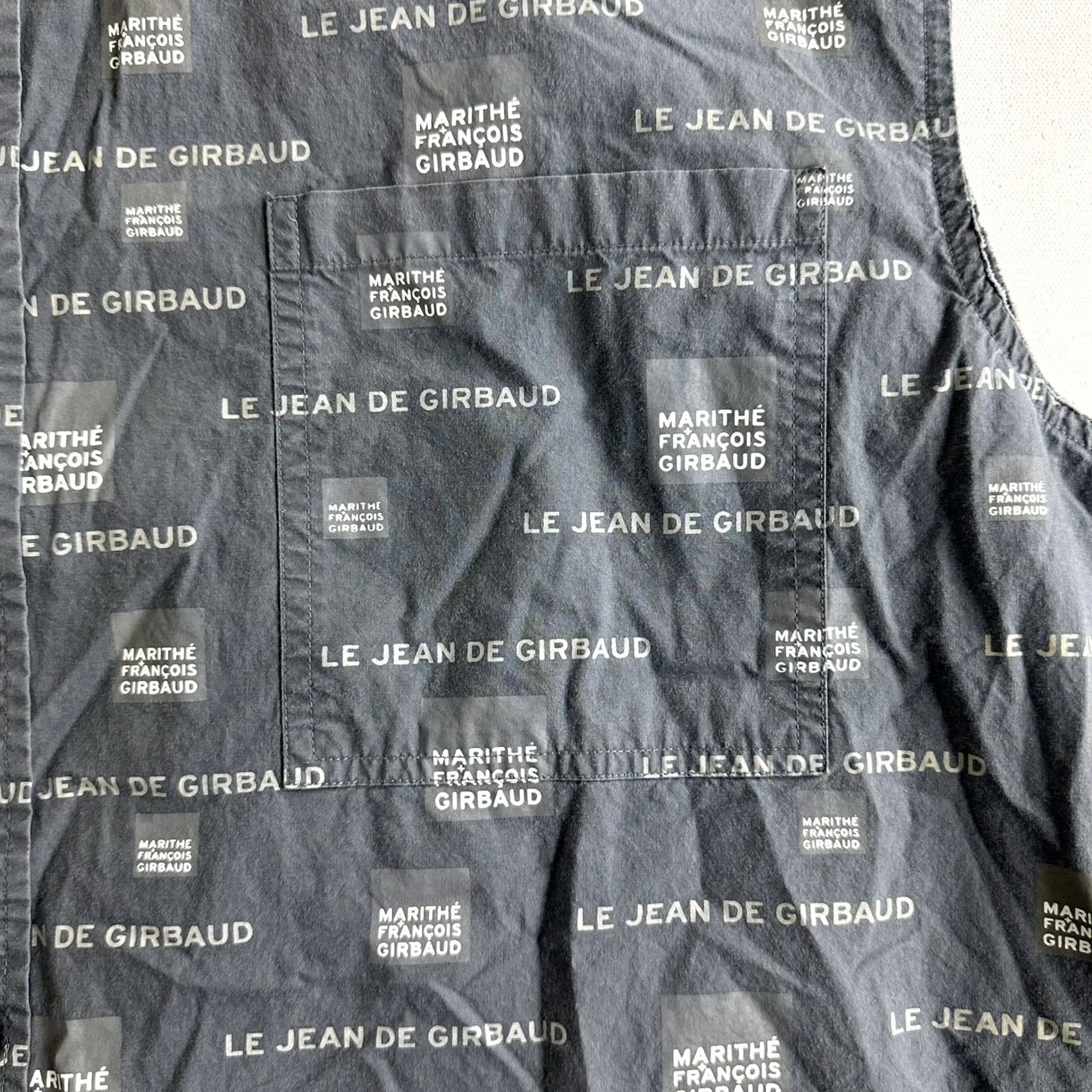 Gloverall Marithe Francois Girbaud Mens Button Up Sleeveless Vest Size 2XL All Over Print Vest Quilted Solid Gray Pocket Collared Size US XXL / EU 58 / 5 - 4 Thumbnail