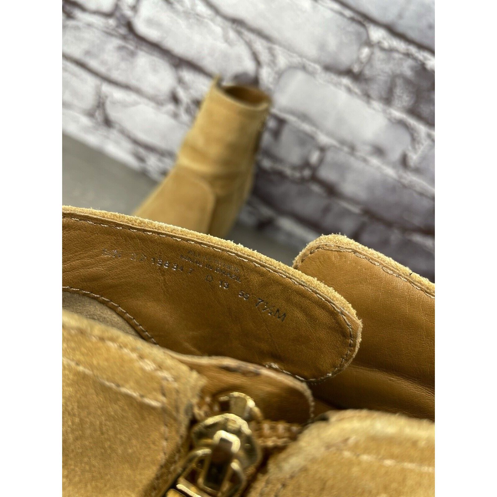 Tory Burch Tory Burch Tan Suede Leather Side Zipper High Heel Booties W Size US 7.5 / IT 37.5 - 13 Thumbnail