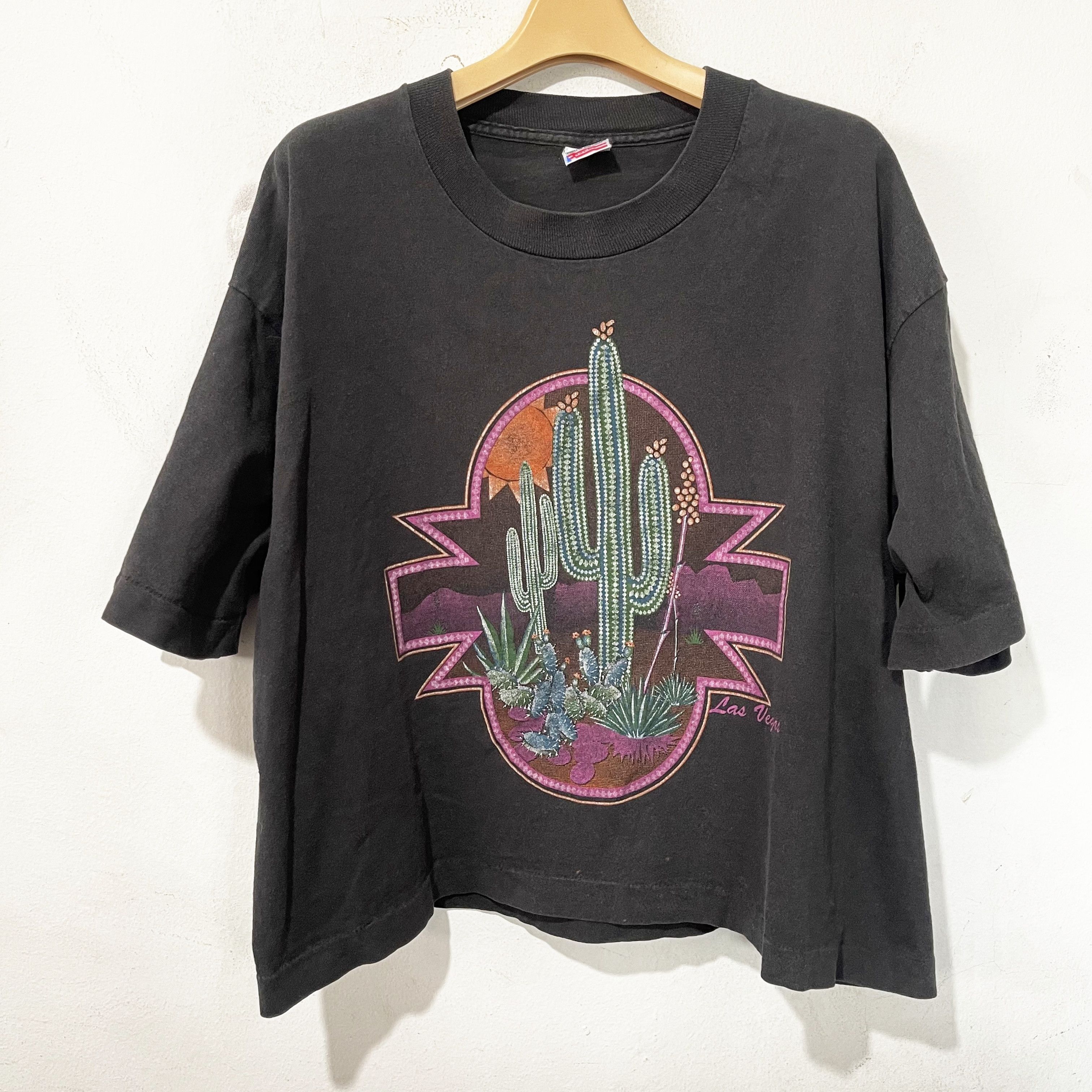 Vintage Vintage 90s Las Vegas Cactus Desert Graphic Crop Size XL / US 12-14 / IT 48-50 - 1 Thumbnail