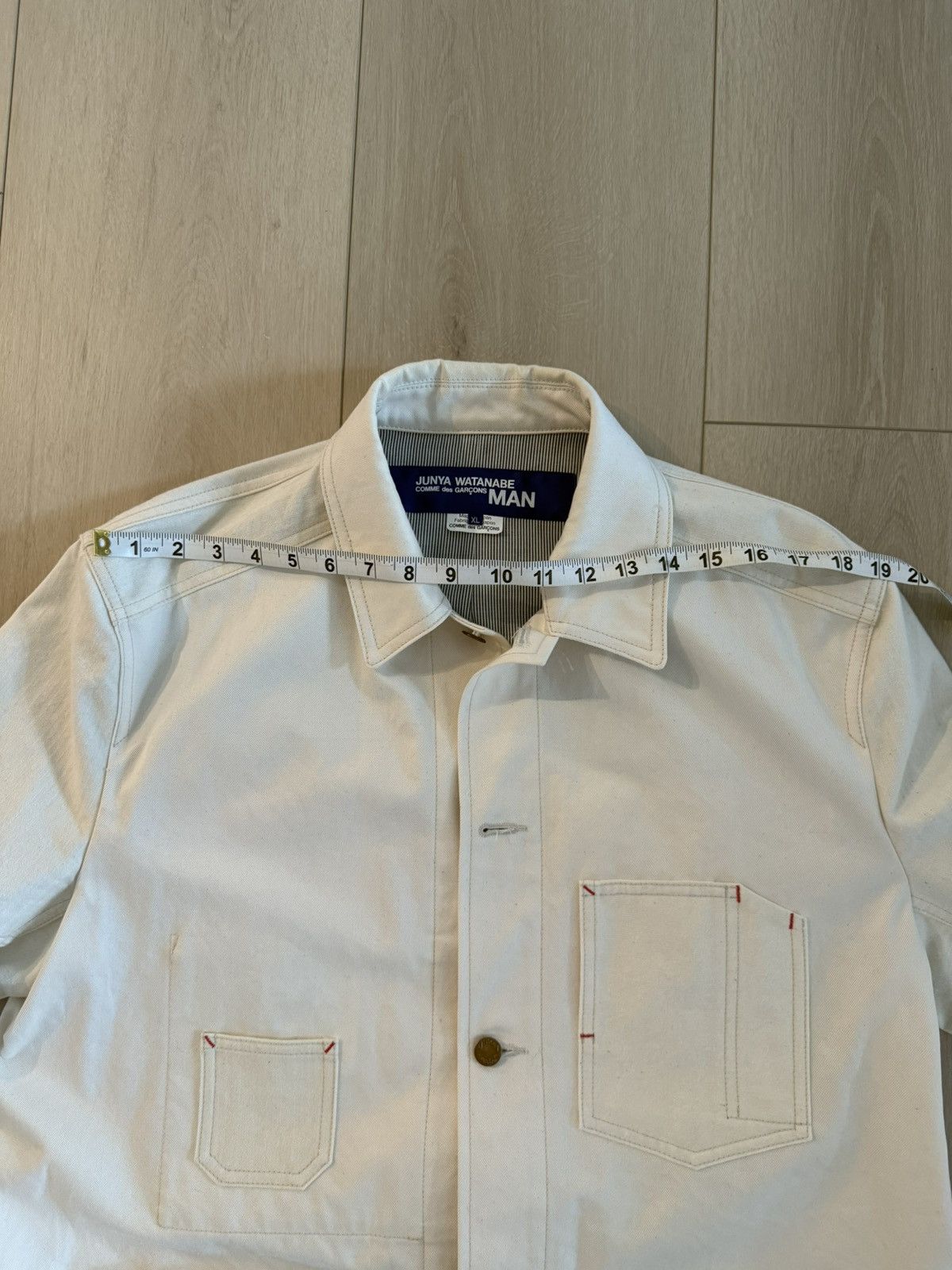 Junya Watanabe Junya Watanabe Canvas White Light Jacket Size US XL / EU 56 / 4 - 7 Thumbnail
