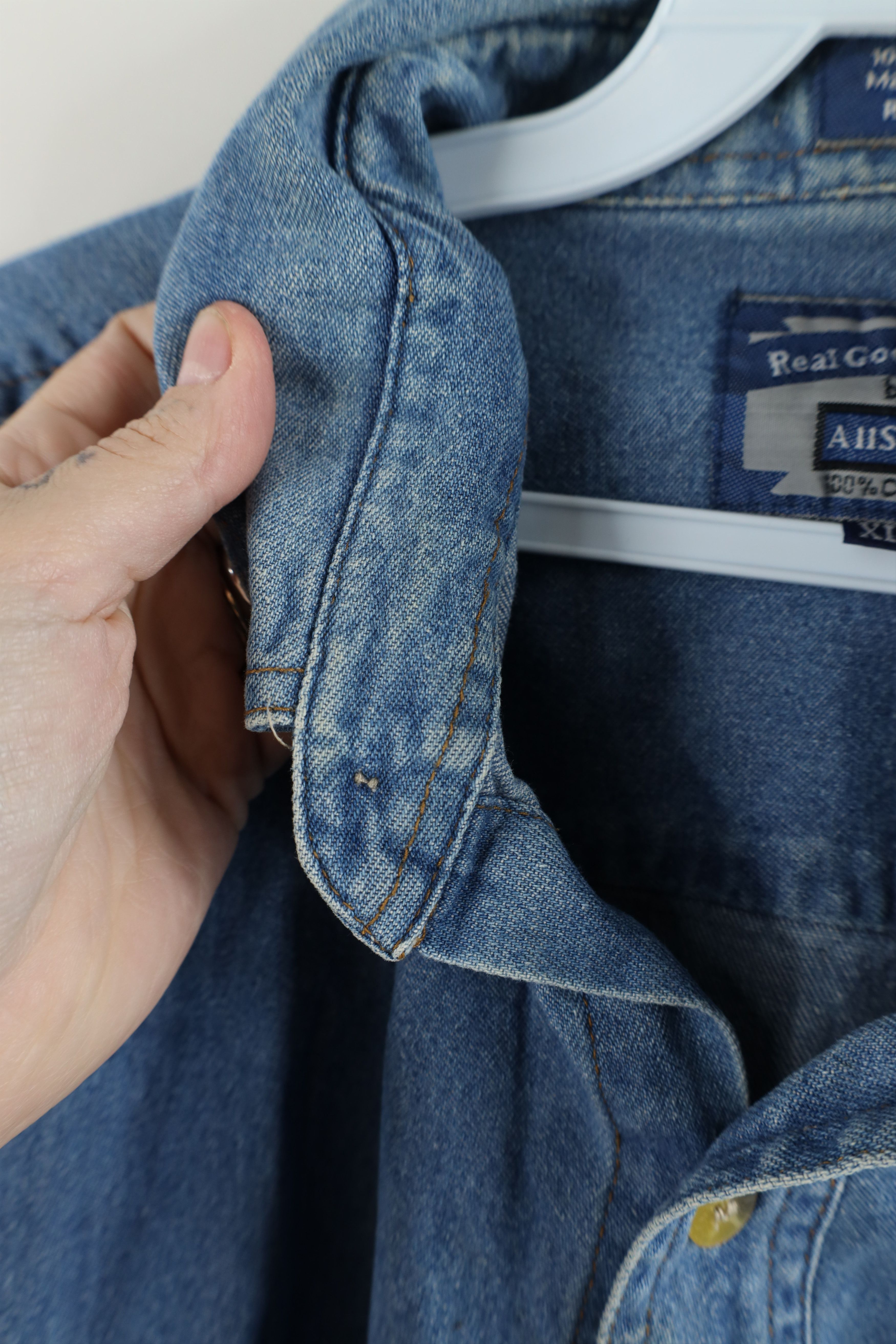 Vintage Vintage 90s Star Park Horse Racing Denim Jean Button Shirt Size US XL / EU 56 / 4 - 12 Thumbnail