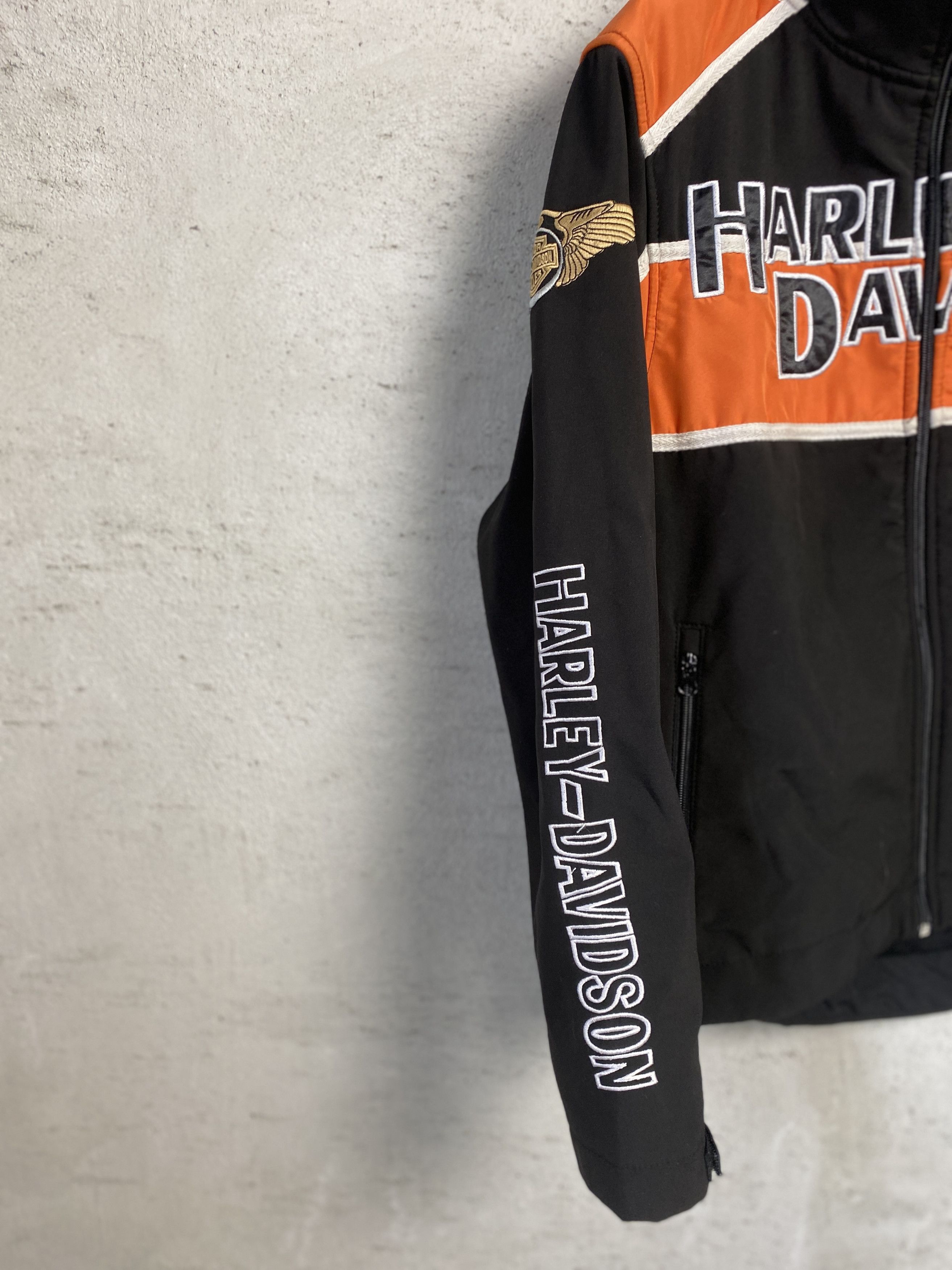 Harley Davidson Harley Davidson big logo jacket light moto vintage Size US L / EU 52-54 / 3 - 3 Thumbnail