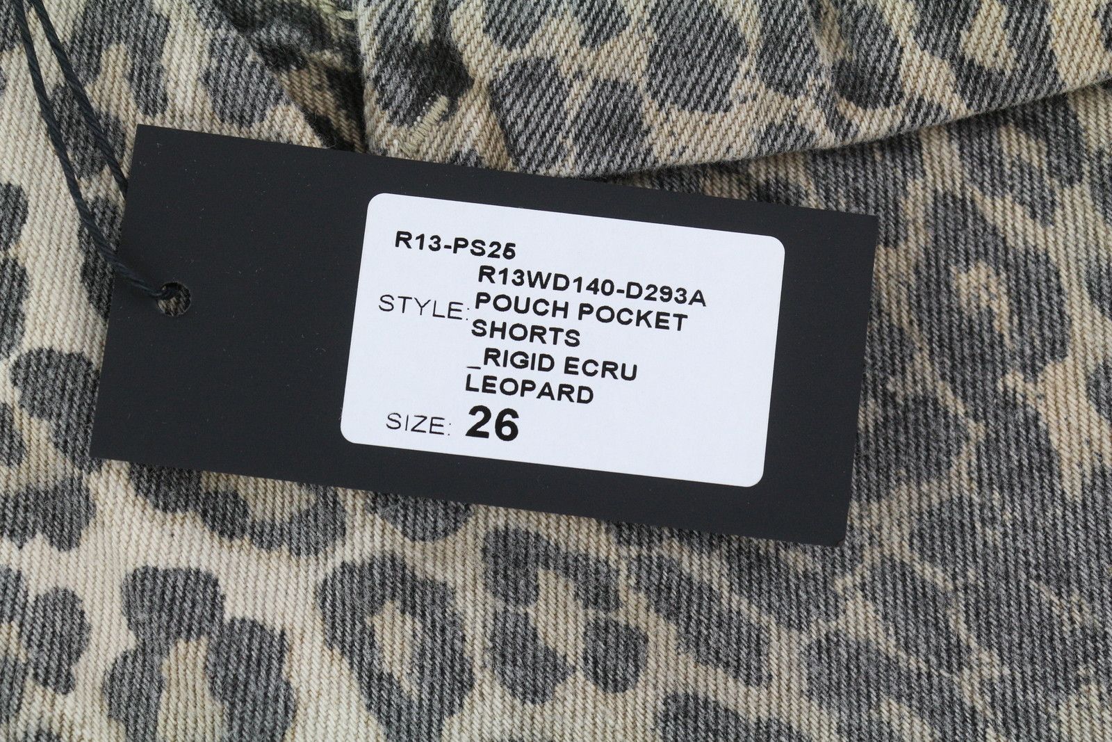 R13 POUCH POCKET 26 Leopard Denim RRP$1029 85100 Size 26" / US 2 / IT 38 - 10 Thumbnail