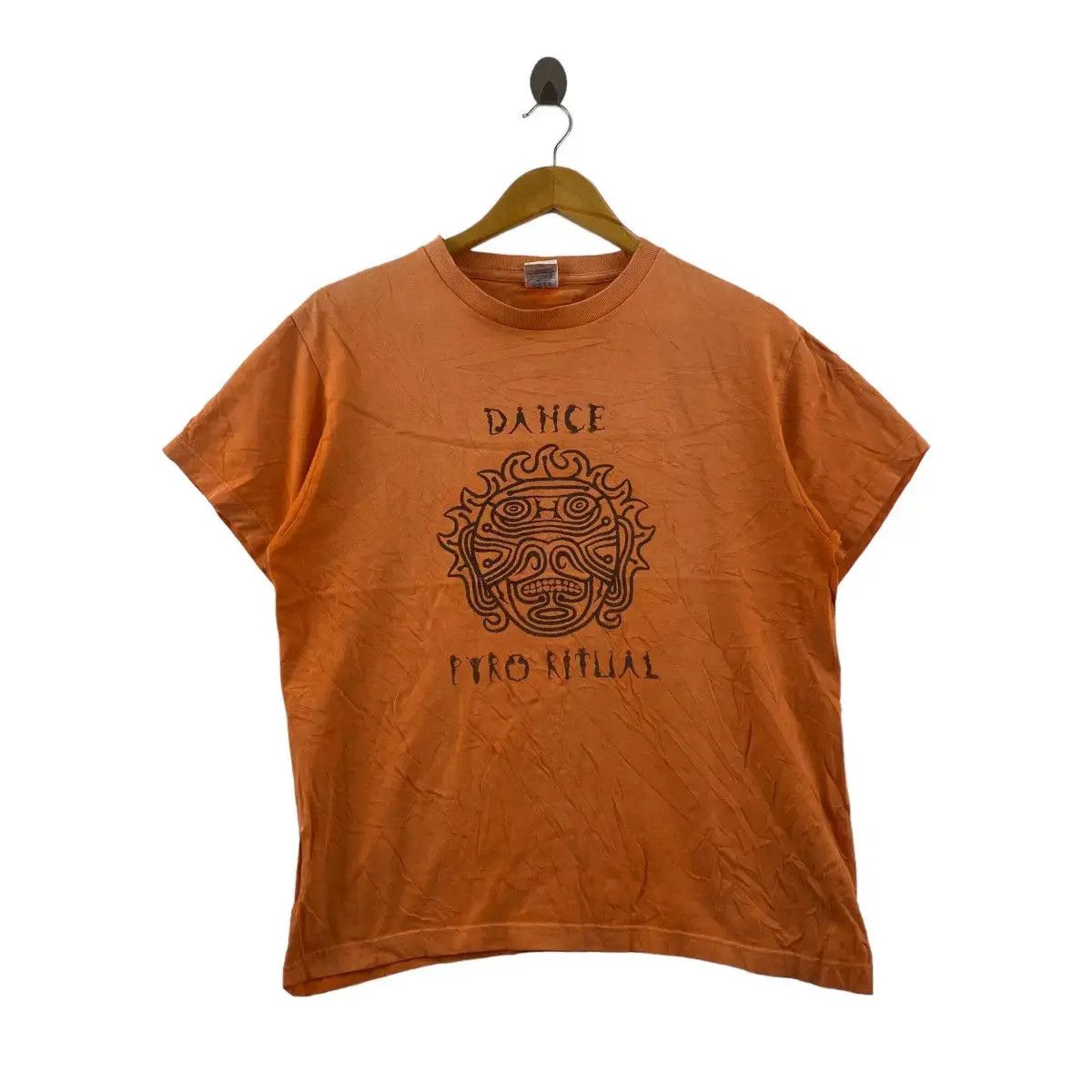 Vintage Vintage DANCE PYRO RITUAL Navajo Aztec Aboriginal Tee Shirt Size M / US 6-8 / IT 42-44 - 1 Thumbnail