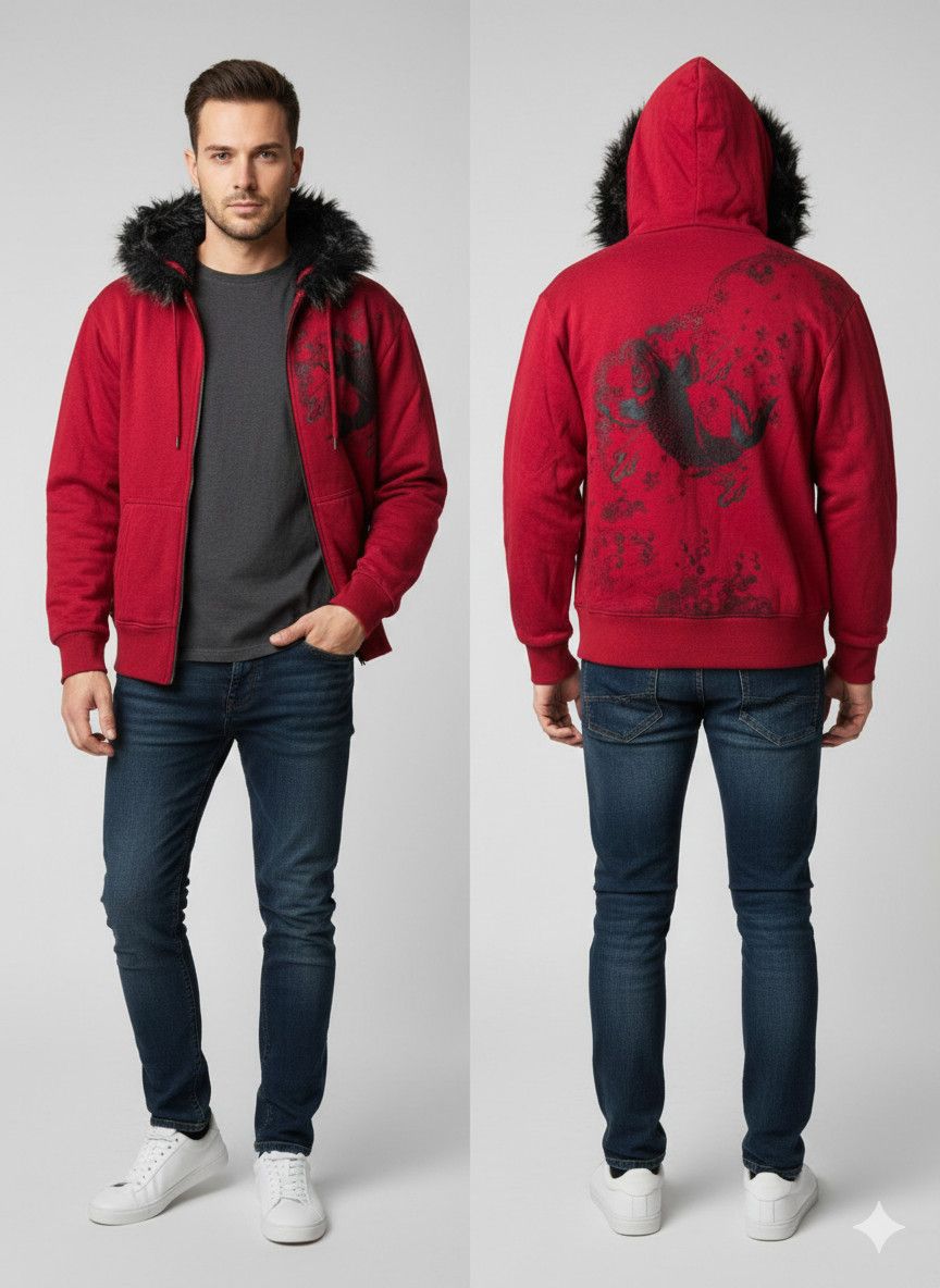 Japanese Brand Japanese Brand Bullet Noise Koi Fur Jackets Size US XL / EU 56 / 4 - 1 Thumbnail