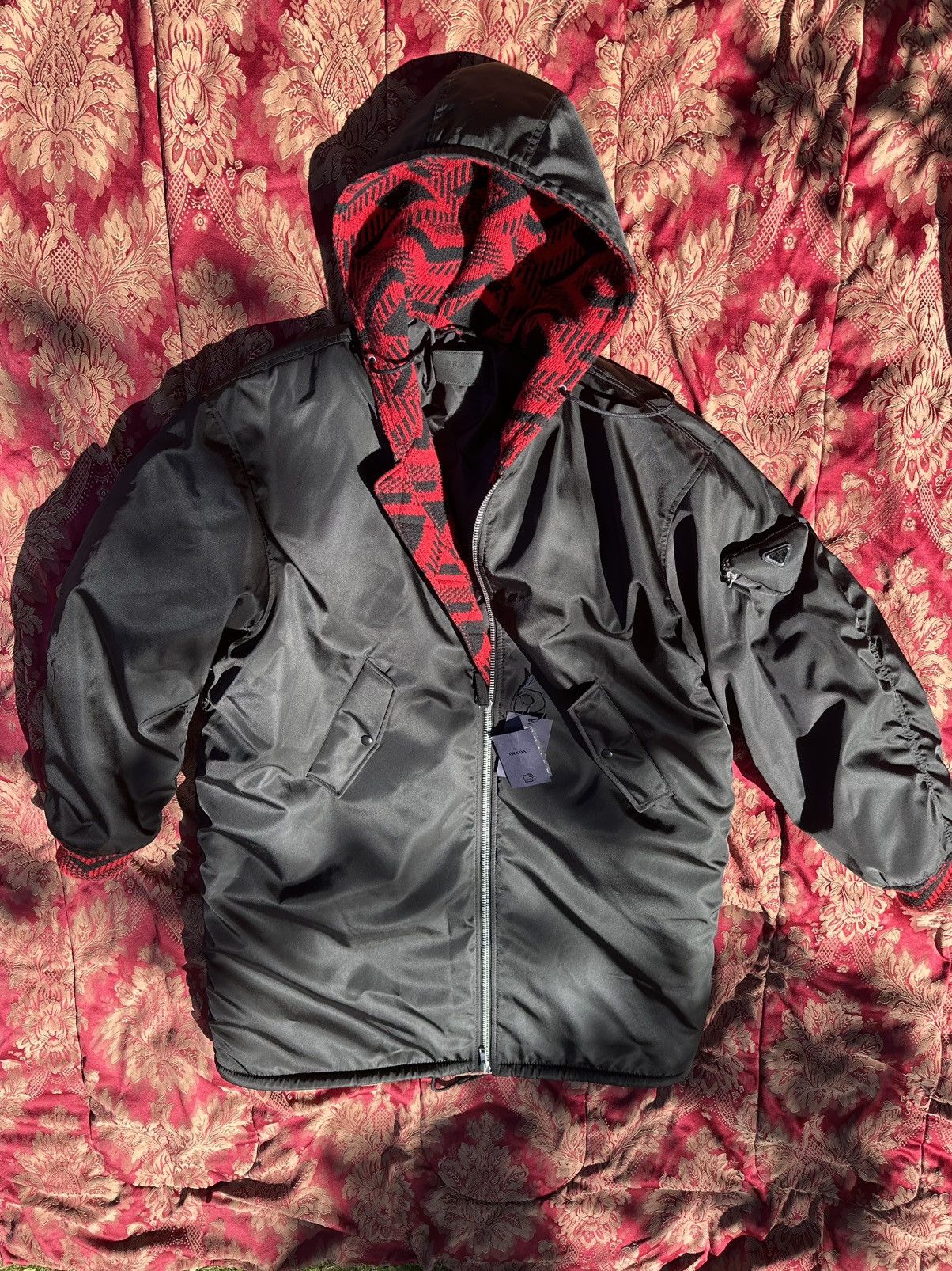 Prada Prada FW21 Re-Nylon Oversized Hooded Bomber Parka sz XS Size US XS / EU 42 / 0 - 4 Thumbnail