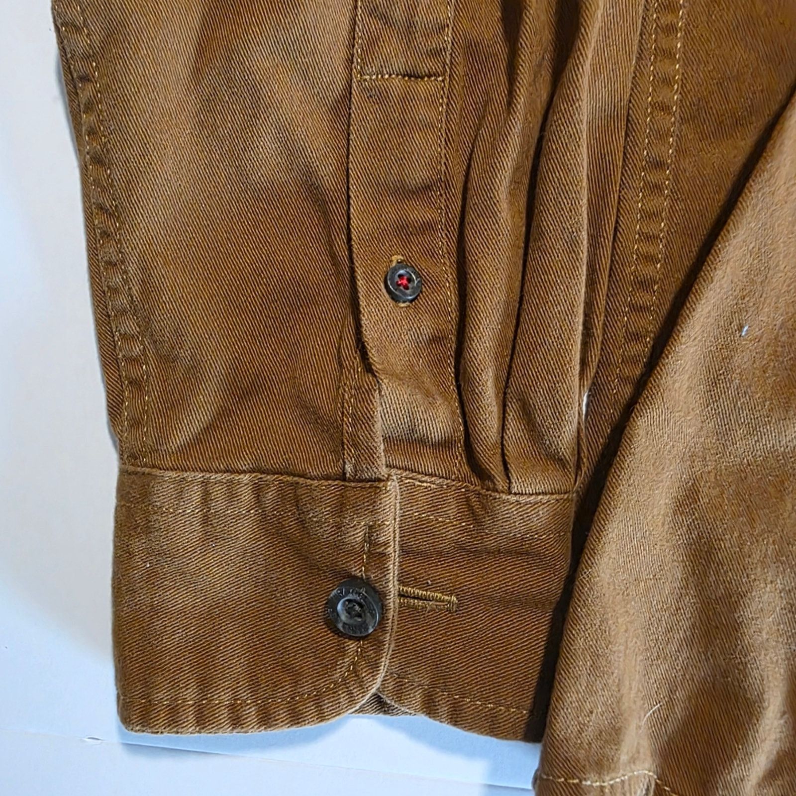 Wrangler Wrangler Tan Flex Button-Up Shirt MEDIUM Size US M / EU 48-50 / 2 - 6 Thumbnail