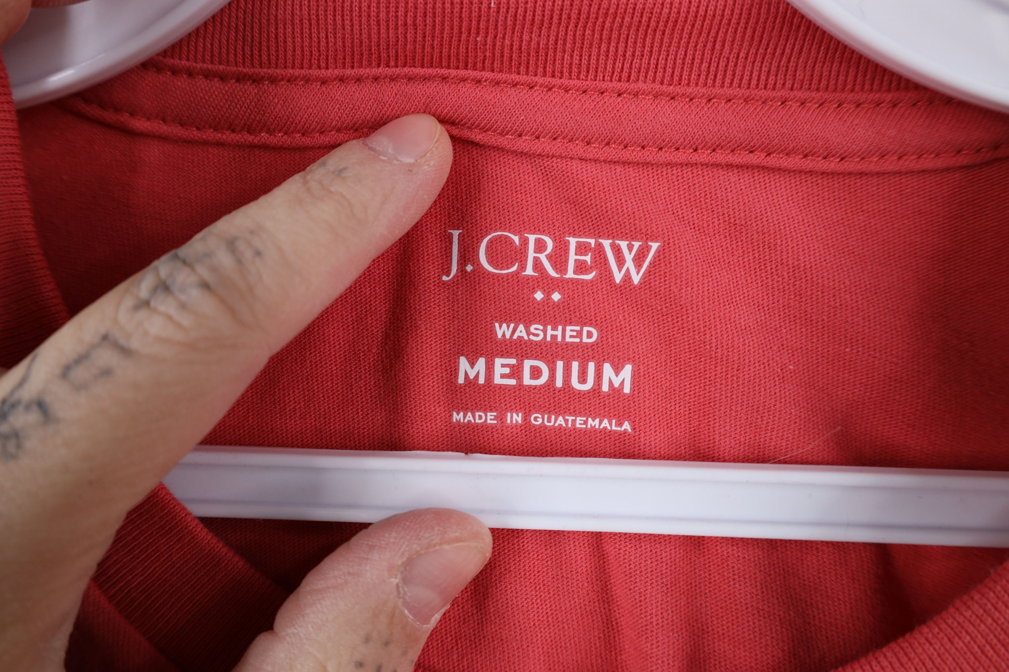 J.Crew × Vintage New J Crew Washed Dye Blank Short Sleeve T-Shirt Pink Cotton Size US M / EU 48-50 / 2 - 5 Thumbnail