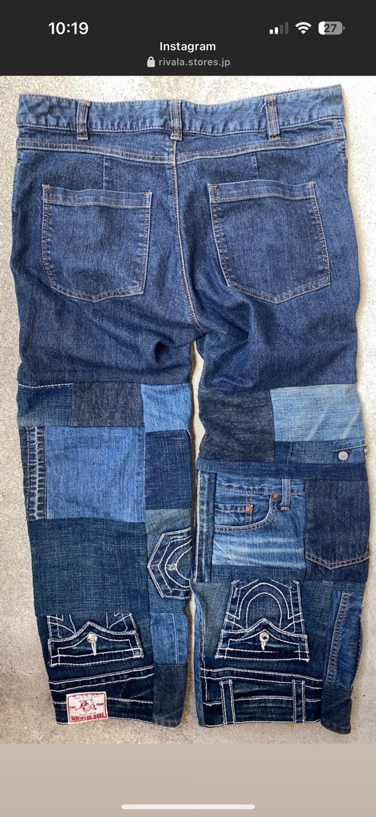 Other RIVALA JAPANESE REWORKED CUSTOM PATCHWORK DENIM JEANS Size US 30 / EU 46 - 2 Thumbnail