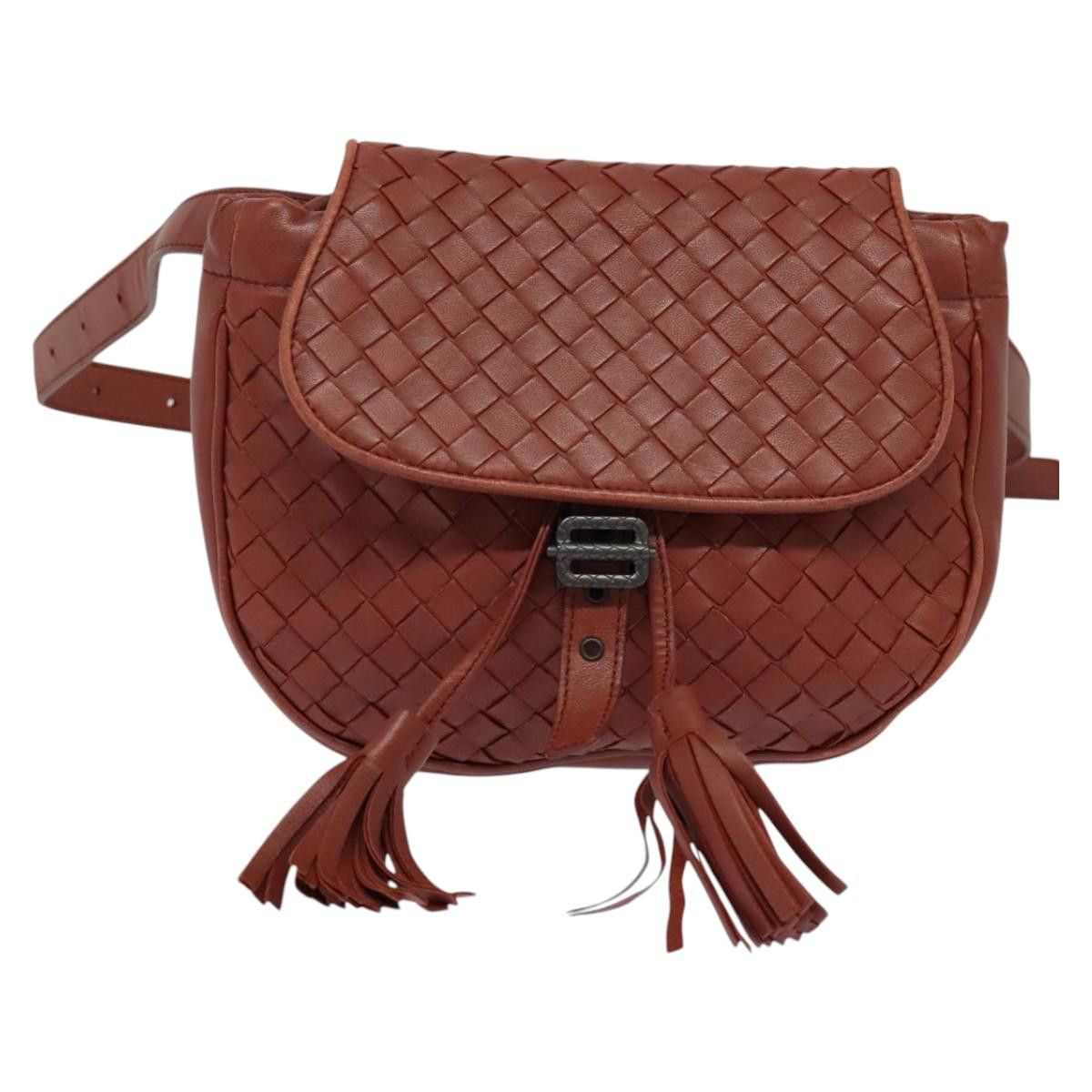 Bottega Veneta Intrecciato Brown Leather Shoulder Bag (Pre-Owned) Size ONE SIZE - 1 Thumbnail