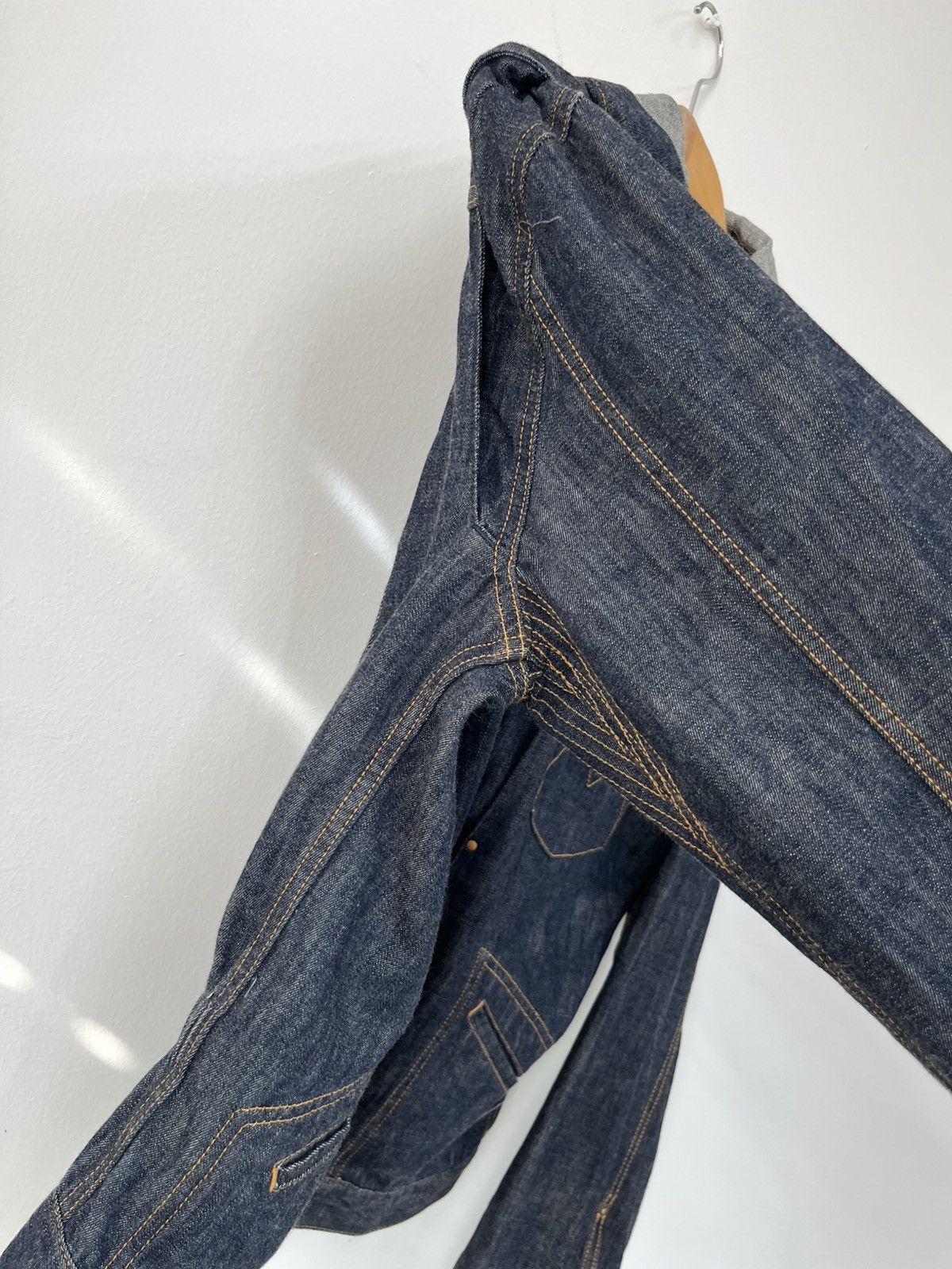 Japanese Brand Melple Selvedge Denim Hooded Jacket Size US L / EU 52-54 / 3 - 13 Thumbnail