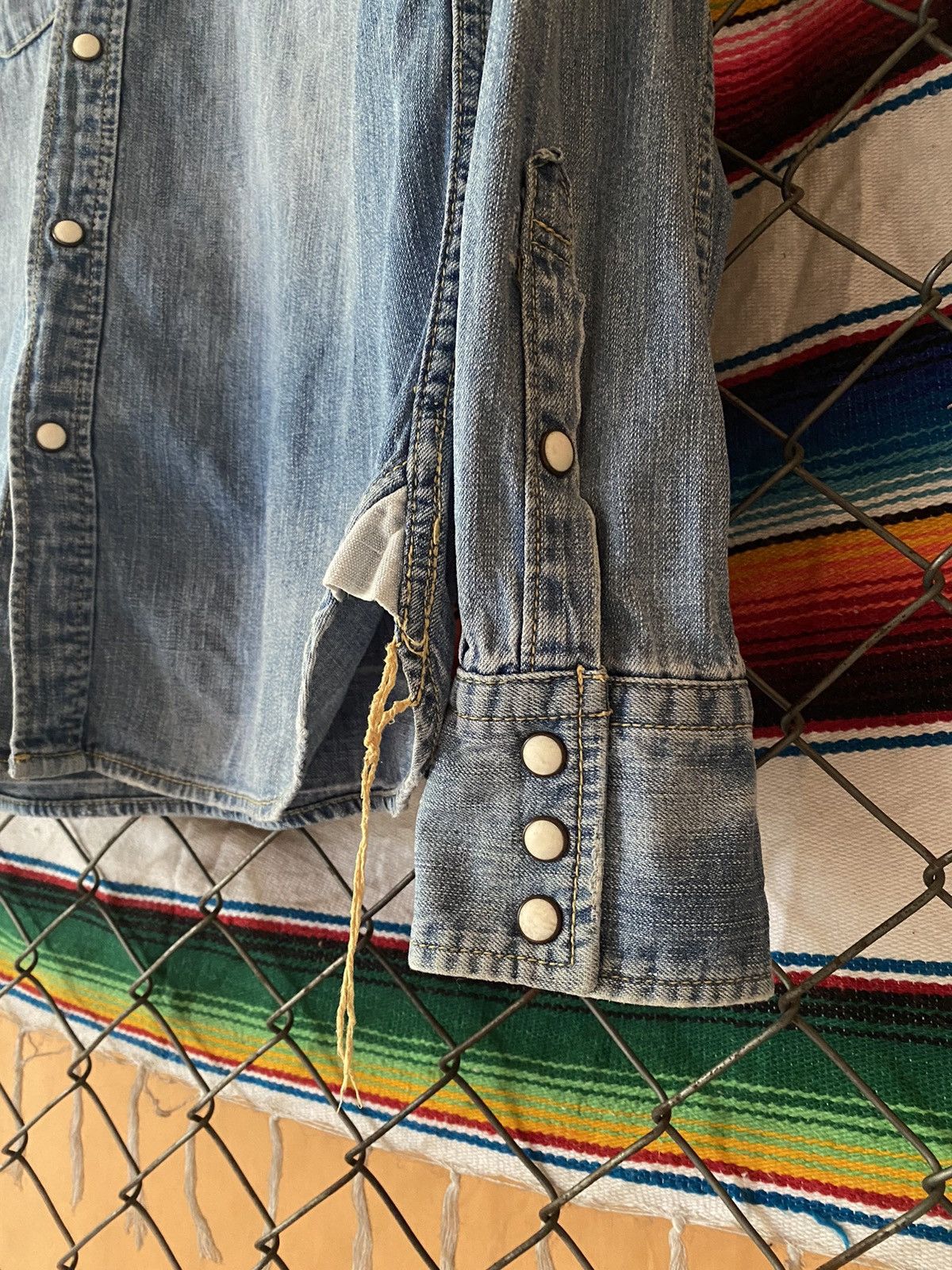 If Six Was Nine × Japanese Brand × NANO universe Nano universe denim shirt Size US M / EU 48-50 / 2 - 4 Thumbnail
