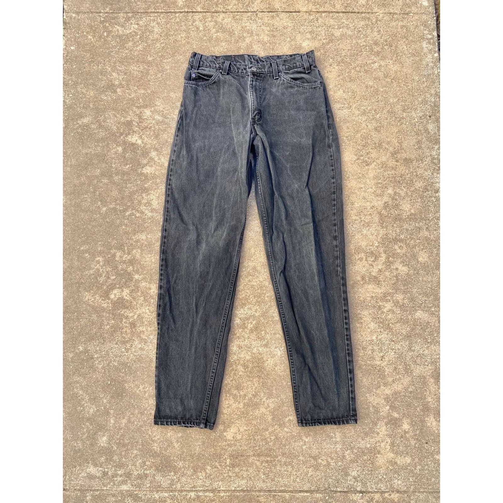 Levi's × Vintage Vintage 90’s Levi’s 560 Black Denim Jeans Pants Orange Tab Size US 33 - 1 Thumbnail
