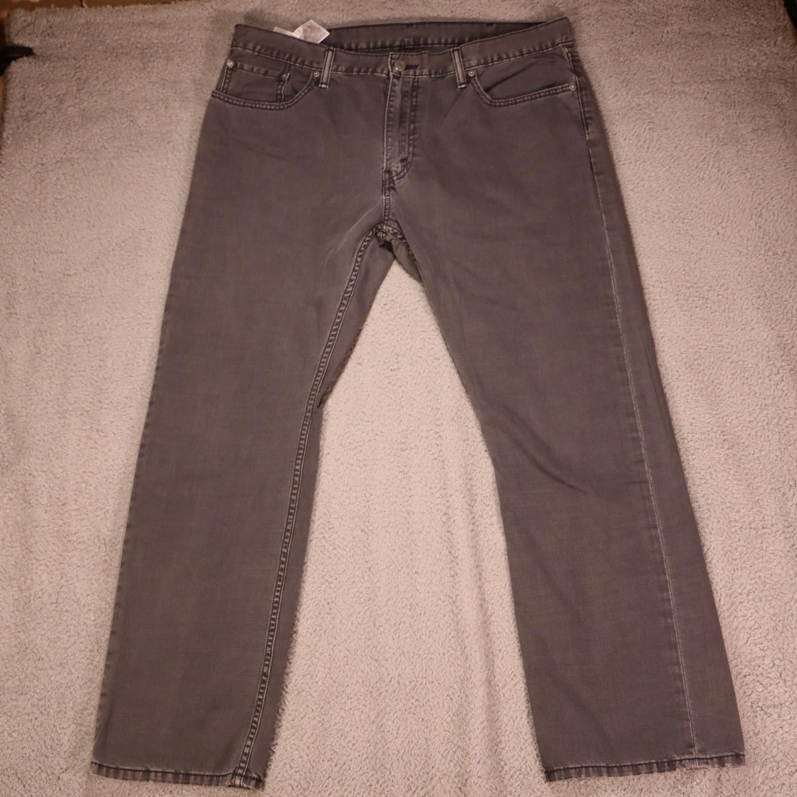 Levi's Levi's Jeans Men 38x30 Gray 514 Denim Medium Wash White Tab Size US 38 / EU 54 - 4 Thumbnail