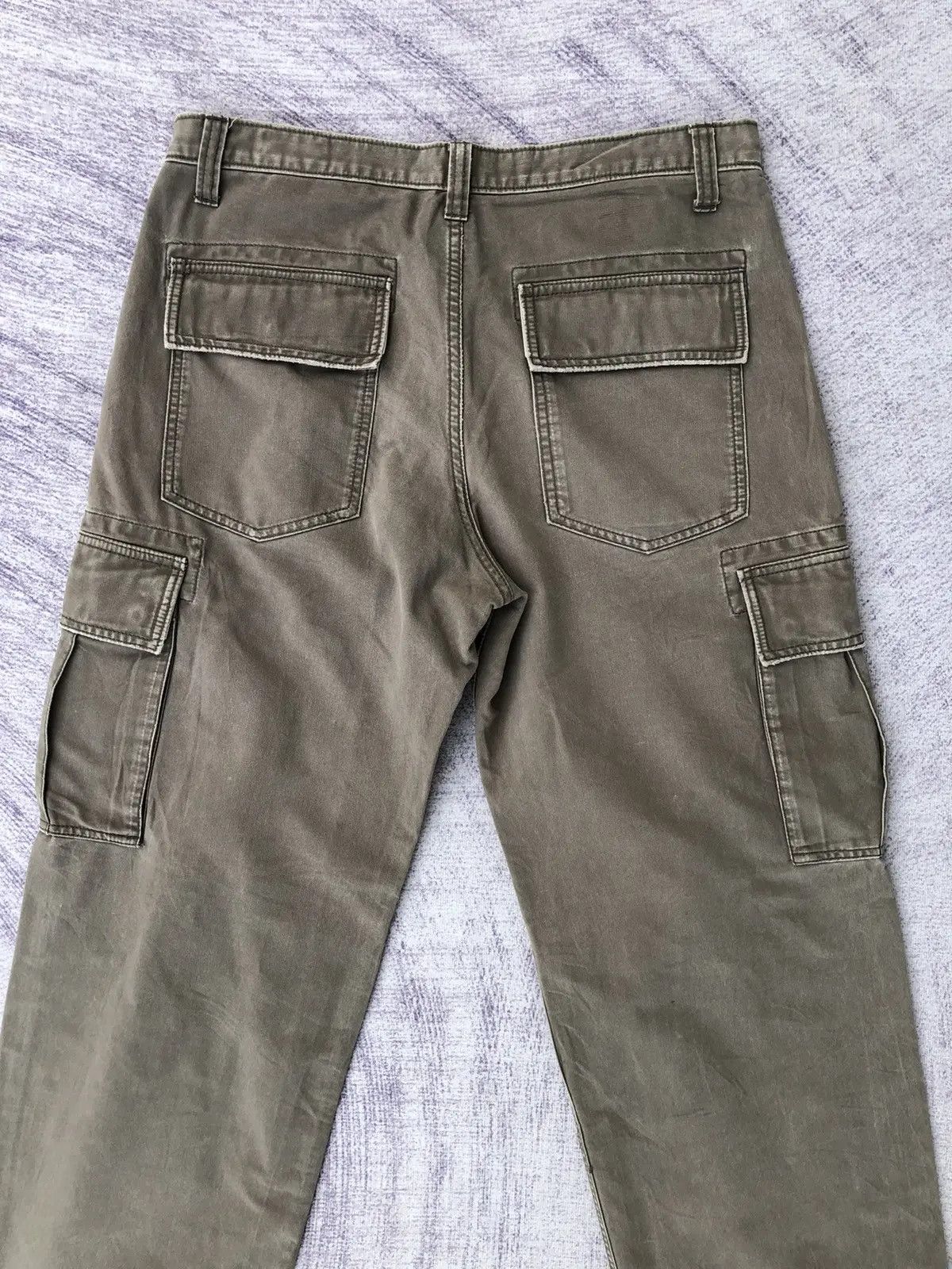 Oshkosh OshKosh Cargo Green Olive Style Multi-Pocket Pants Size US 31 - 13 Thumbnail