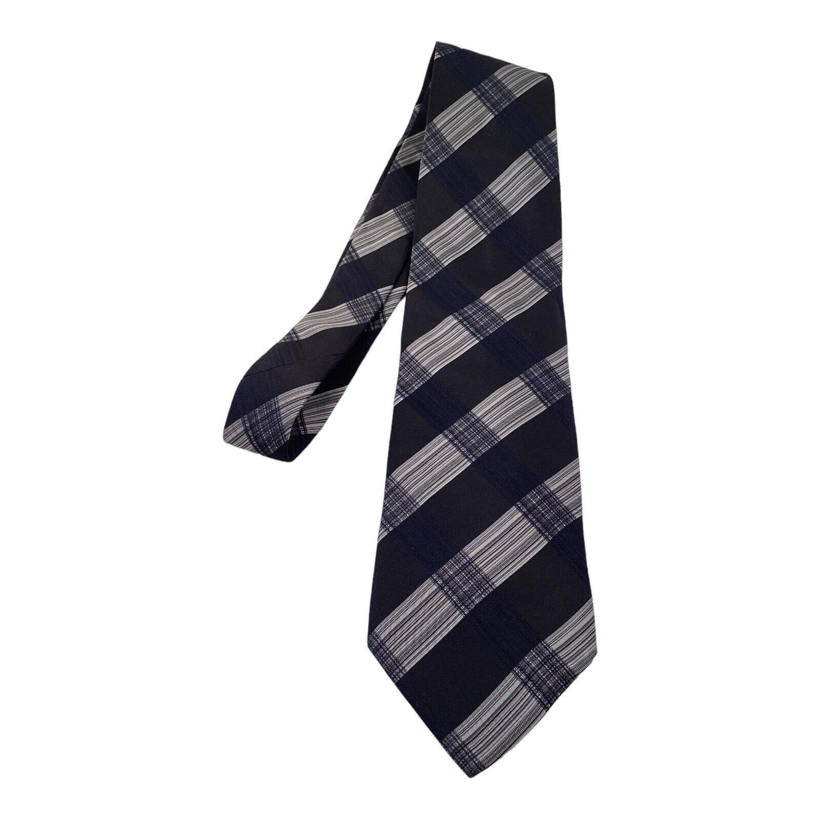 Dolce & Gabbana DOLCE & GABBANA Blue Plaids & Checks Luxury Designer Silk Ti Size ONE SIZE - 6 Thumbnail